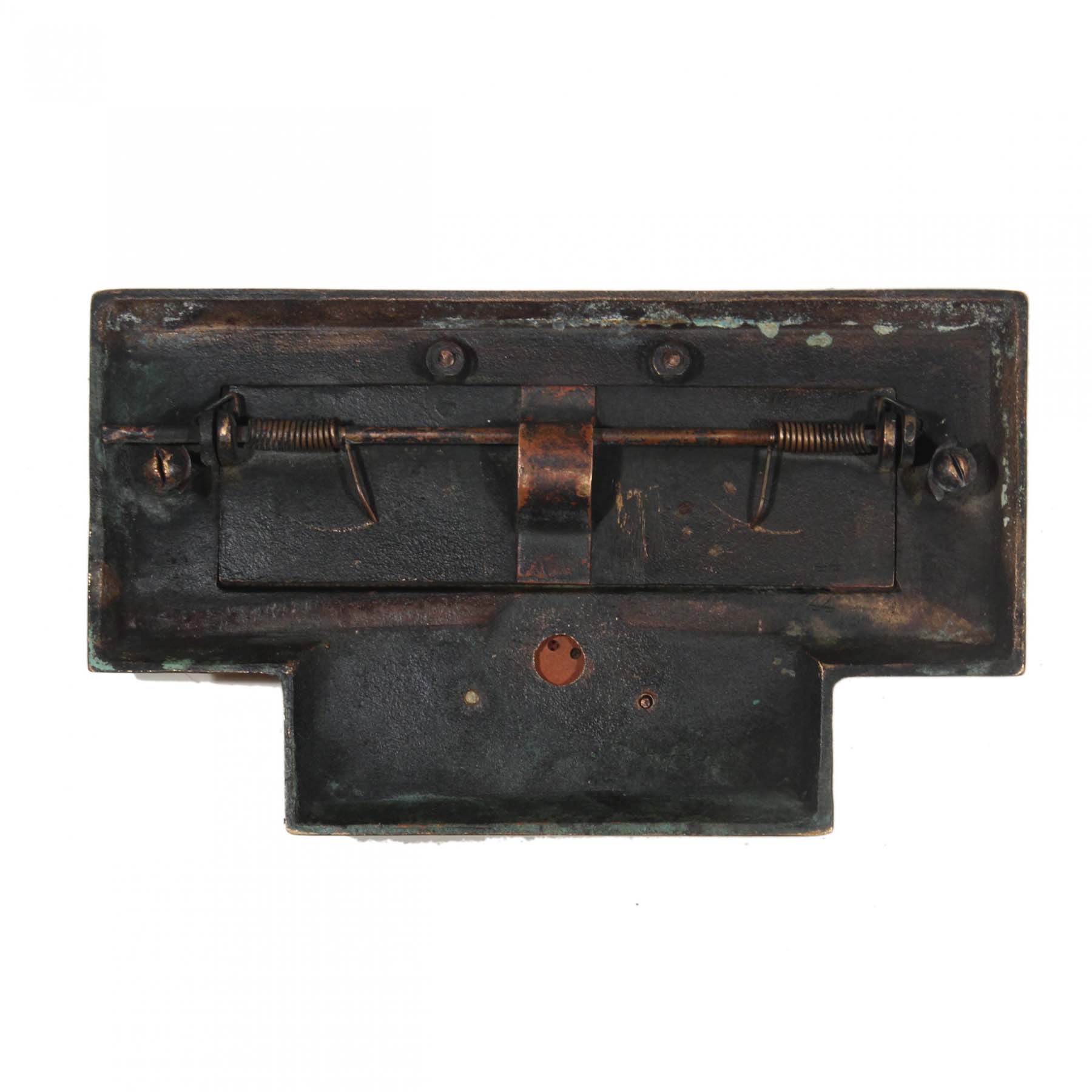 Antique U.S. Mail Letter Slot, Cast Bronze-69592