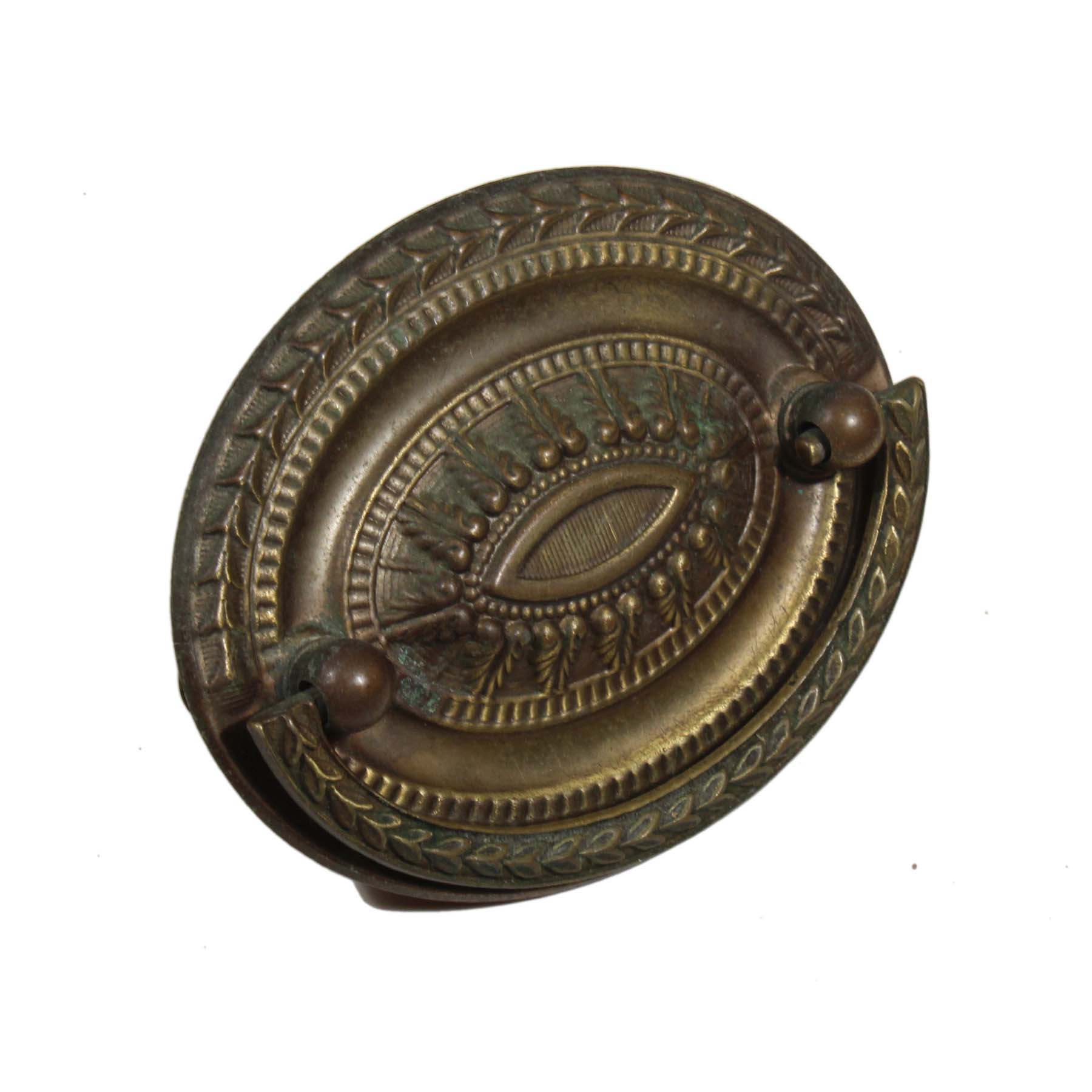 SOLD Antique Brass Drop Ring Cabinetry Pulls, “Heppelwhite”-69712