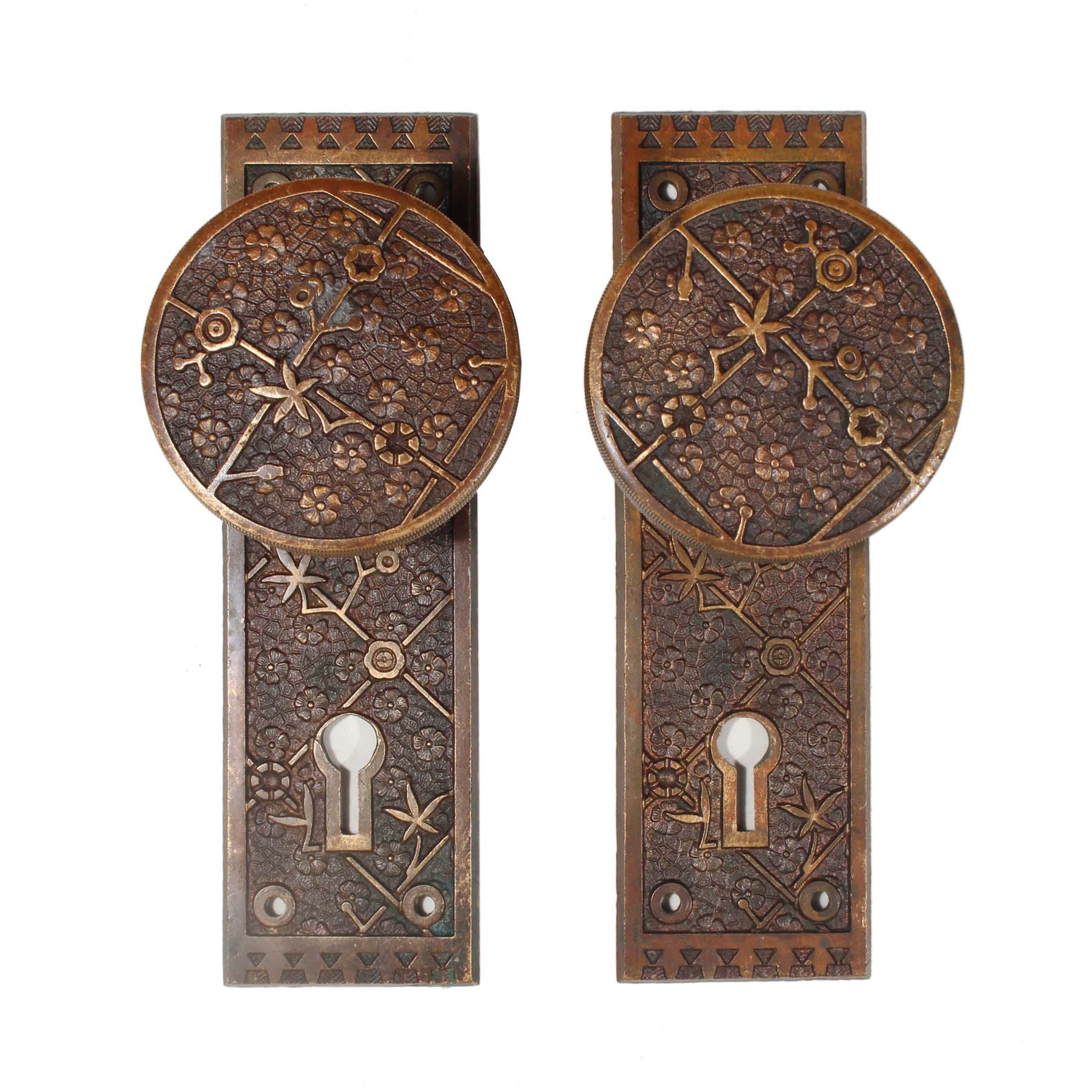SOLD Antique Eastlake Door Hardware Set “Ekado” by Sargent-69724