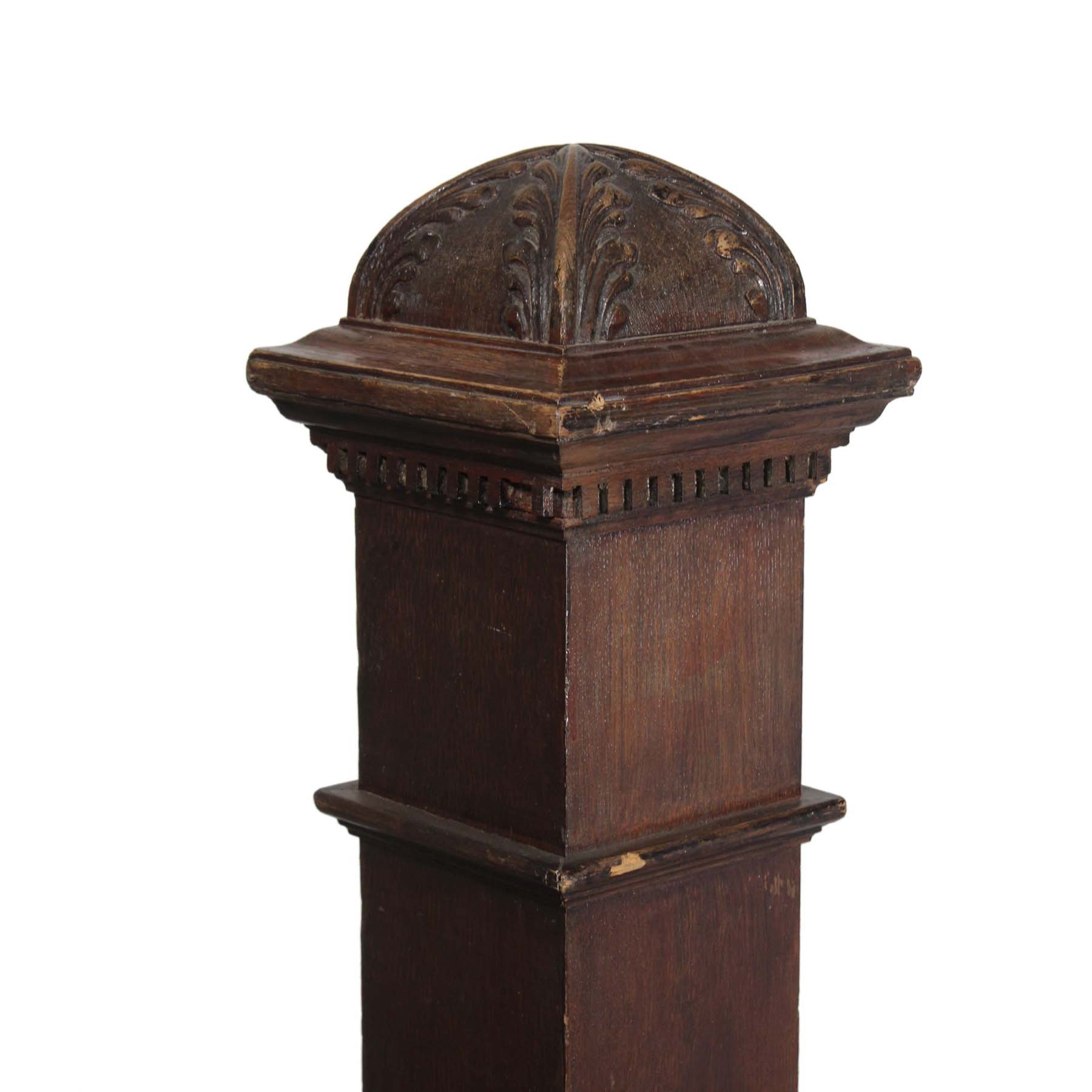 SOLD Antique Oak Newel Post, Manuel House-69752