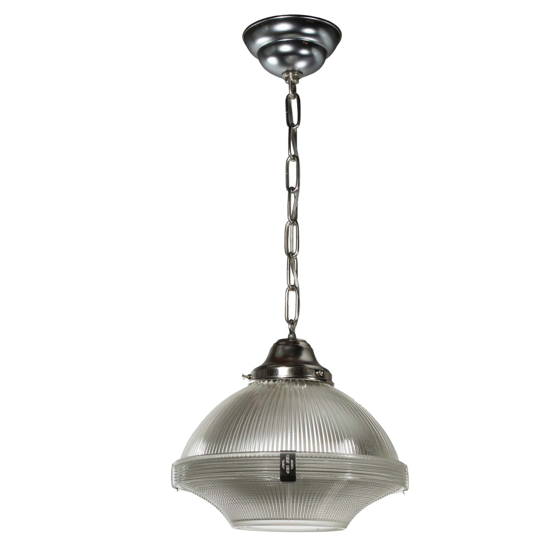 SOLD Antique Holophane Pendant Lights, c. 1930-69772