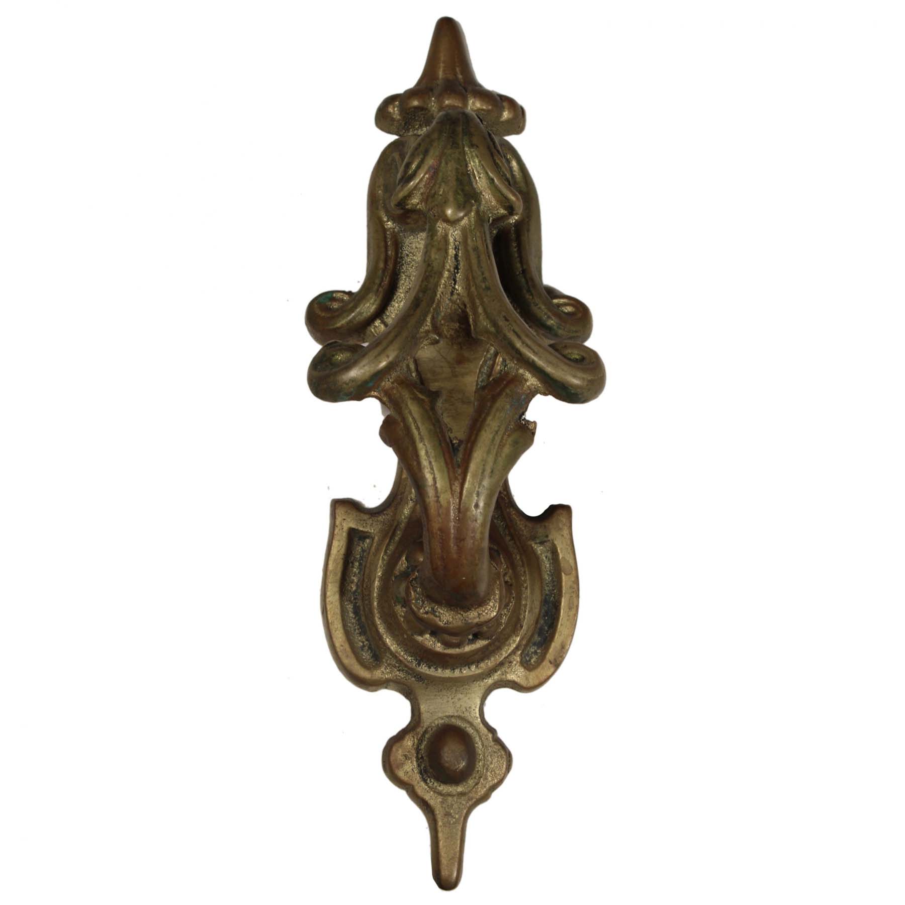 SOLD Vintage Cast Brass Door Knocker, Art Nouveau -69882