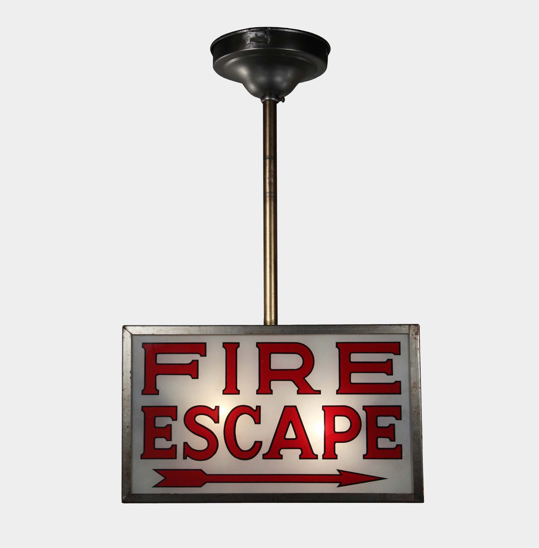 SOLD Antique Semi-Flush "Fire Escape" Light-69390