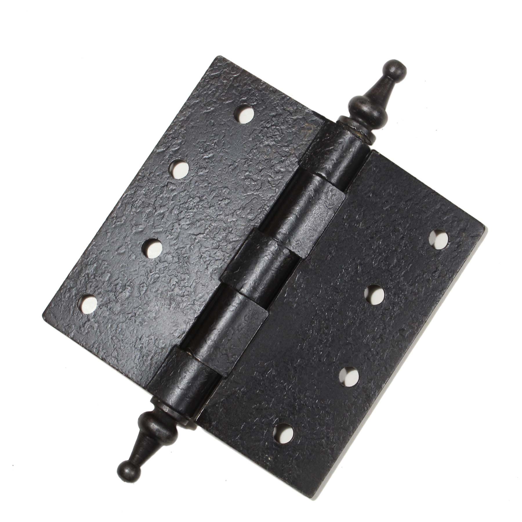 SOLD Antique 4” Hinges with Stylized Finials-69735