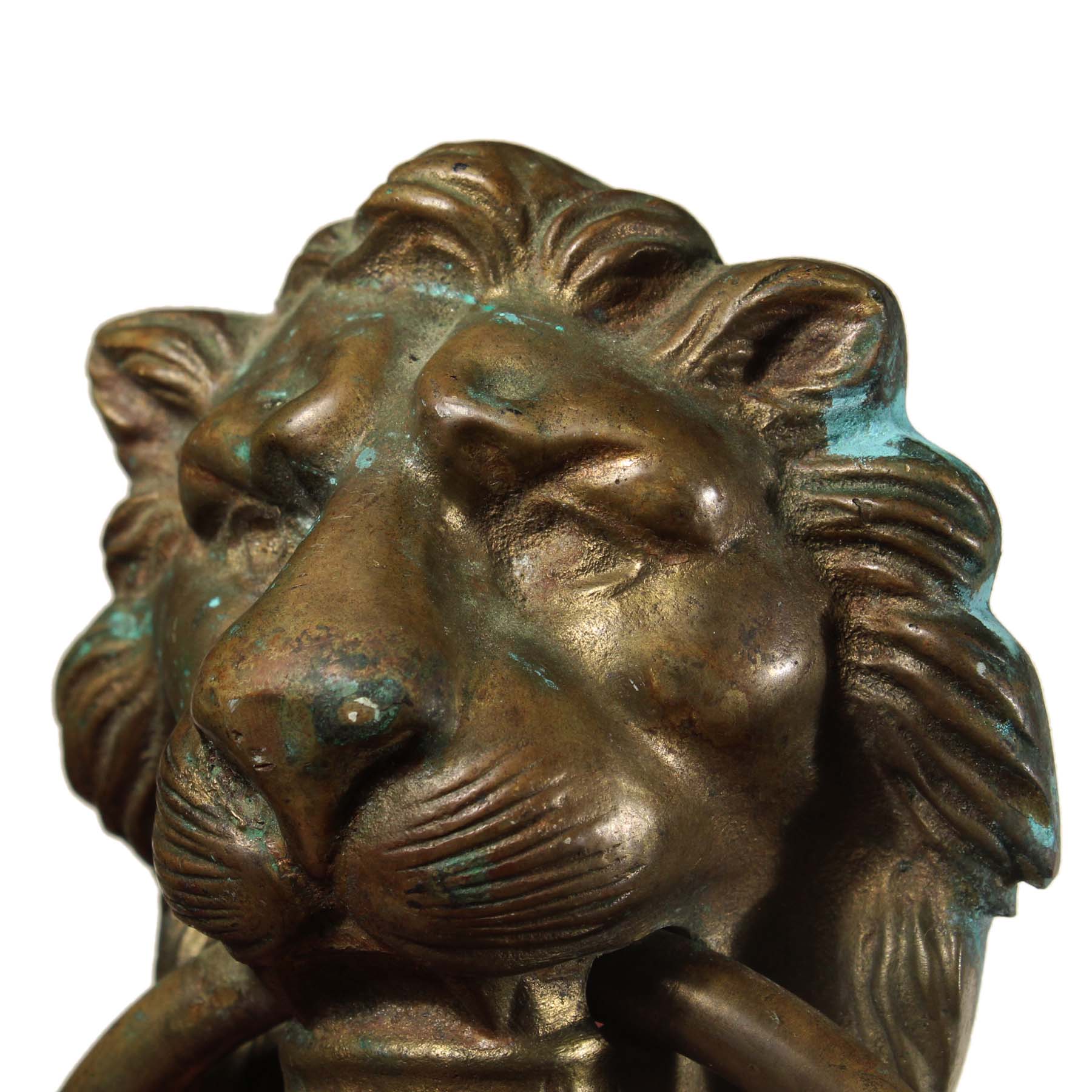 SOLD Vintage Brass Lion Door Knocker-69868