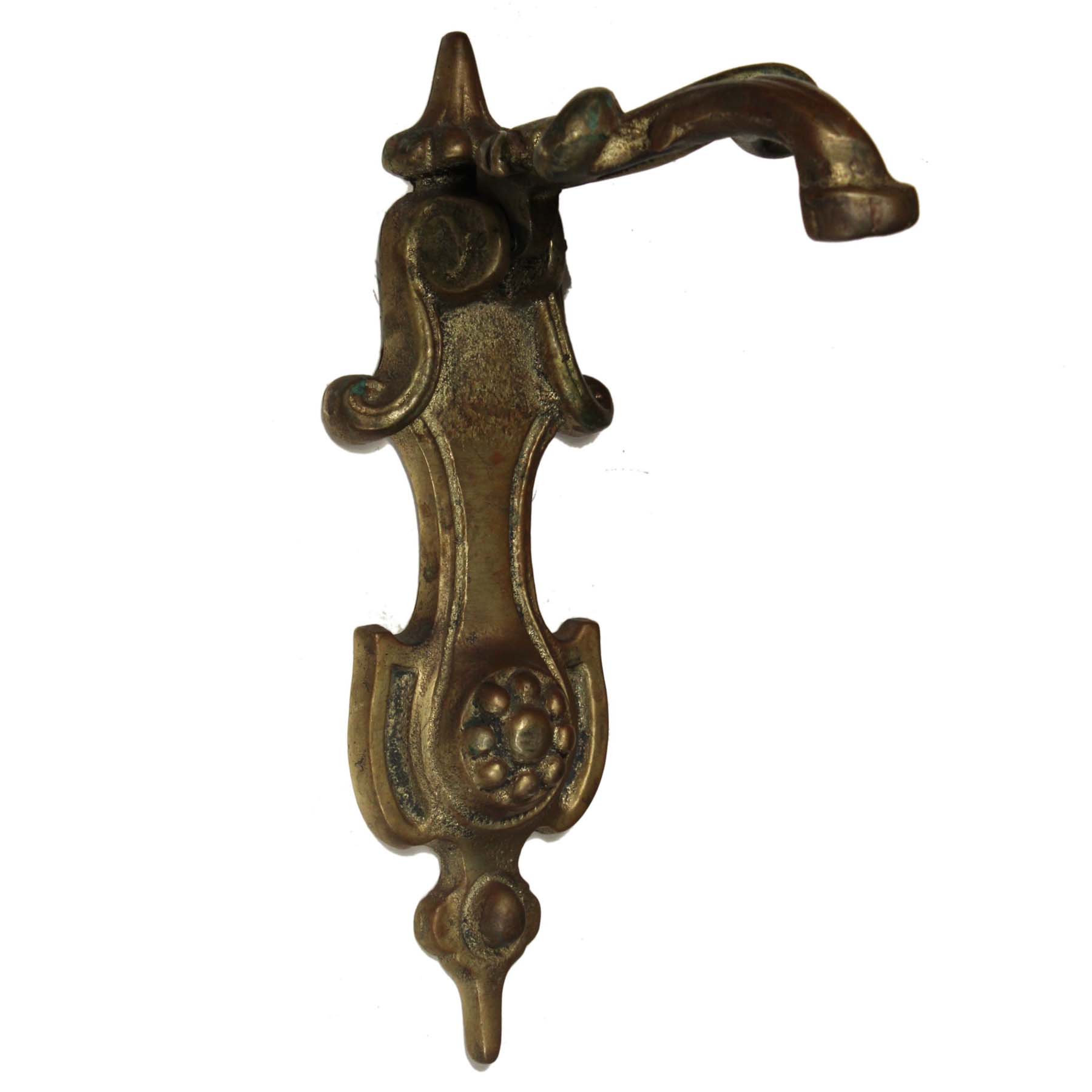 SOLD Vintage Cast Brass Door Knocker, Art Nouveau -69883