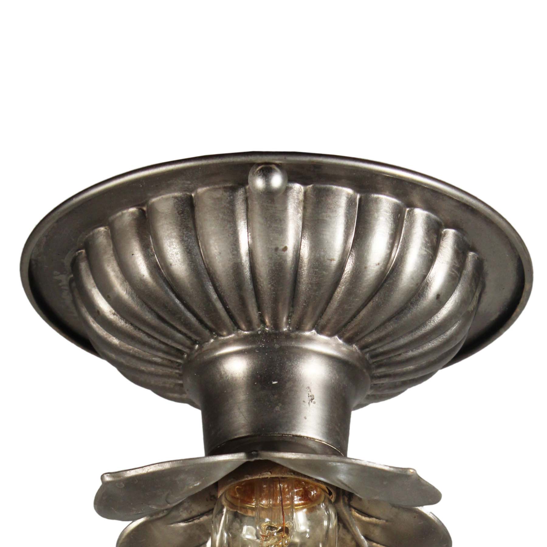 SOLD Antique Flush-Mount Lights with Exposed Bulbs-69488