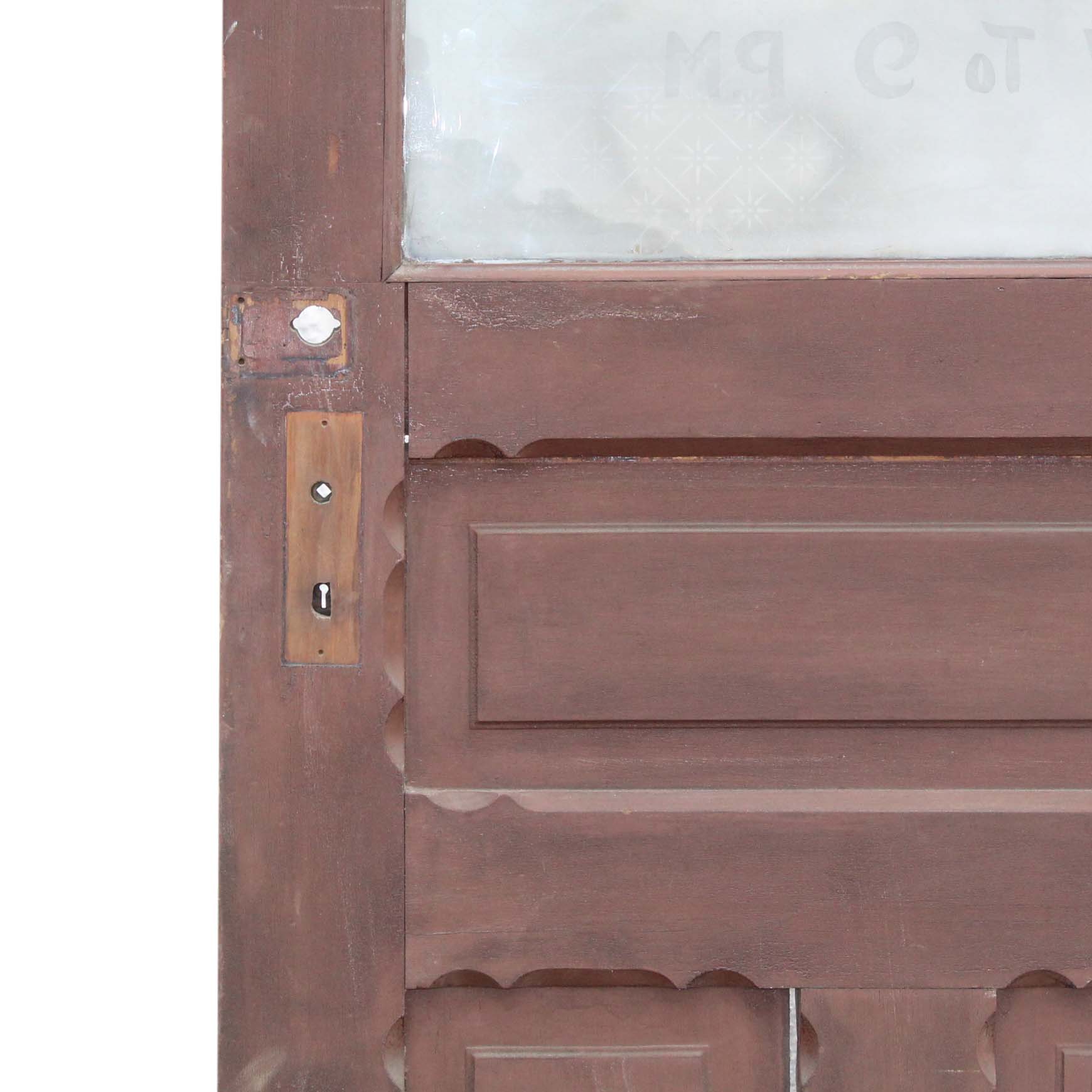 Salvaged 33” Antique Office Door, Early 1900s-69570