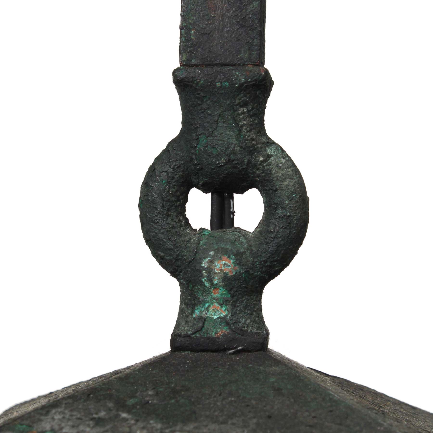 Antique Copper Lantern with Granite Glass-69636
