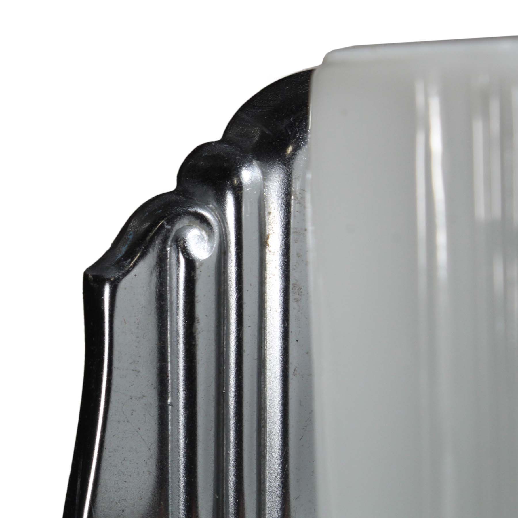 SOLD Antique Pair of Art Deco Bathroom Sconces with Sit-In Shades-69849