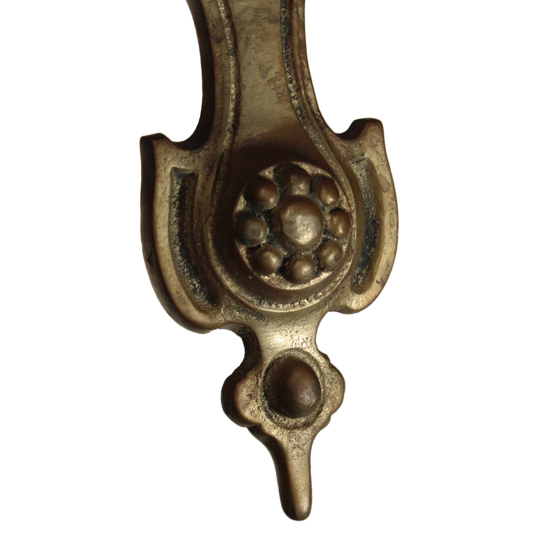 SOLD Vintage Cast Brass Door Knocker, Art Nouveau -69884