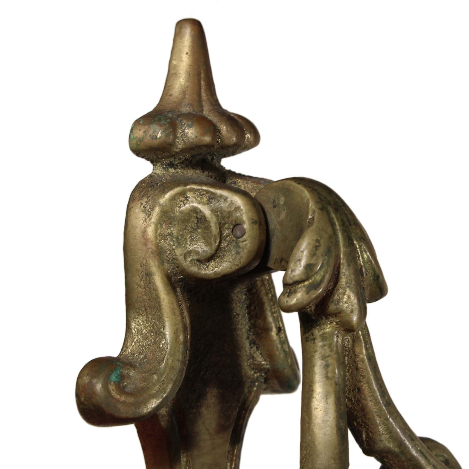 SOLD Vintage Cast Brass Door Knocker, Art Nouveau -69885