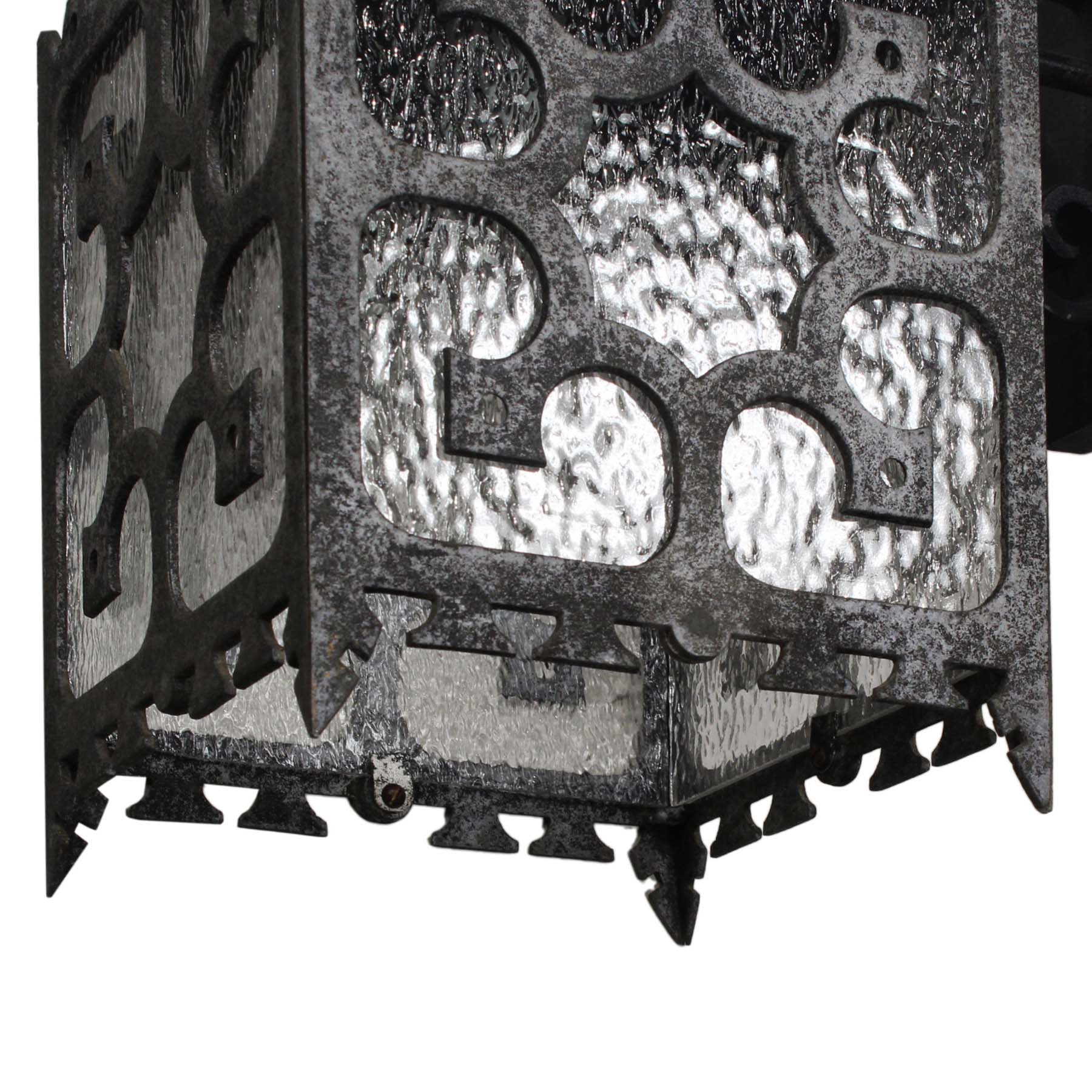 SOLD Large Exterior Vintage Sconce with Granite Glass-69655