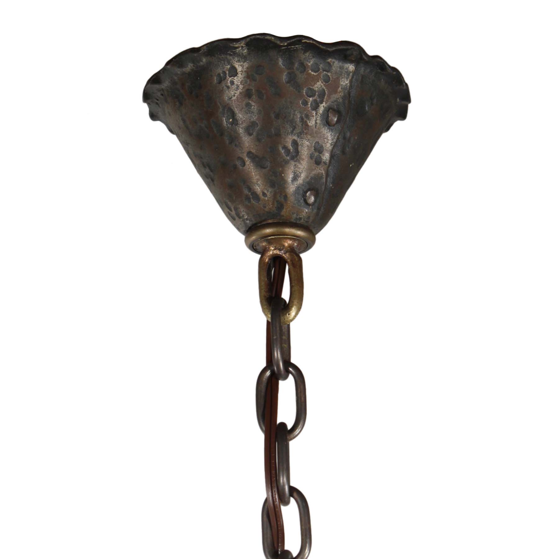 SOLD Antique Cast Iron Tudor Pendant Lights, 1920’s-69409
