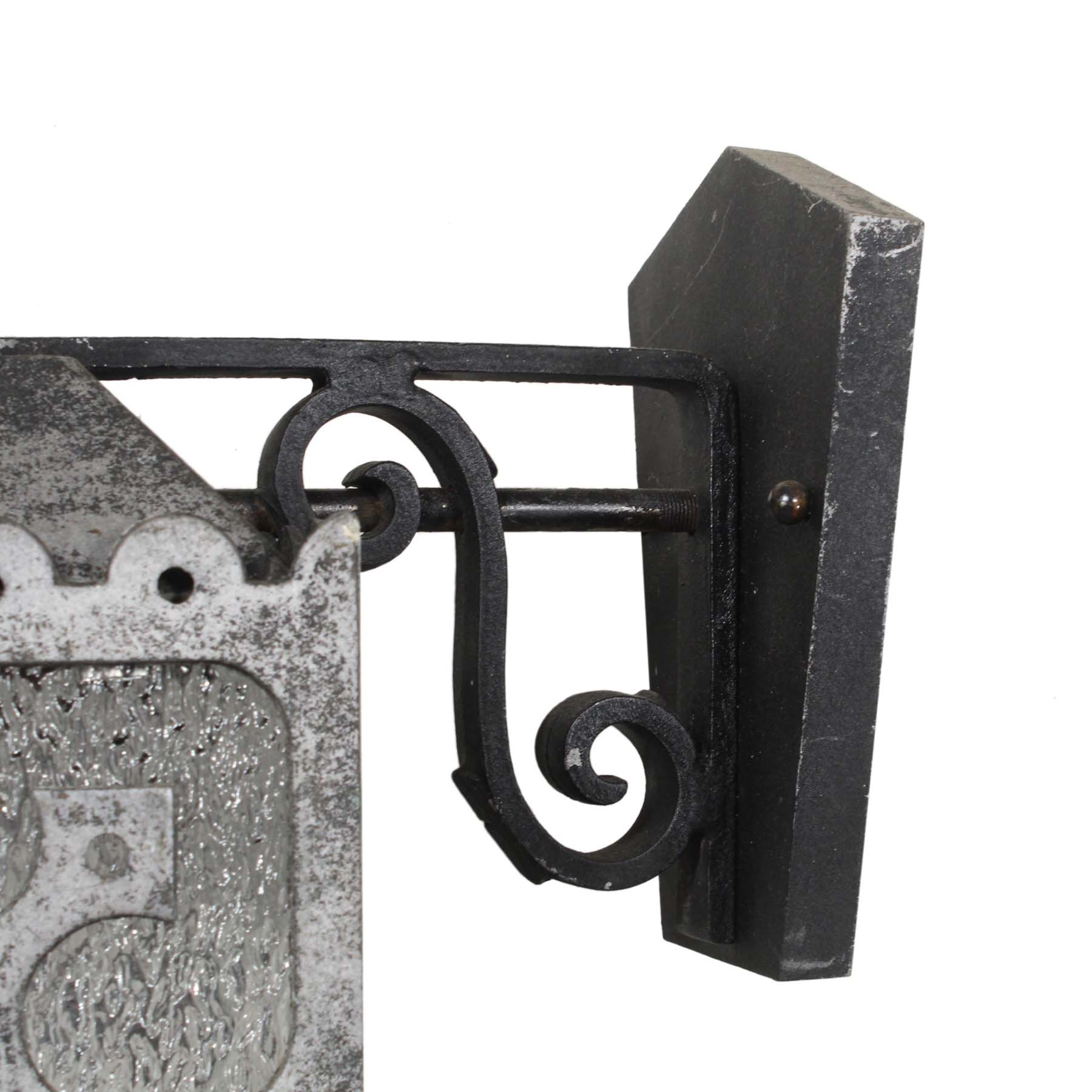 SOLD Large Exterior Vintage Sconce with Granite Glass-69656
