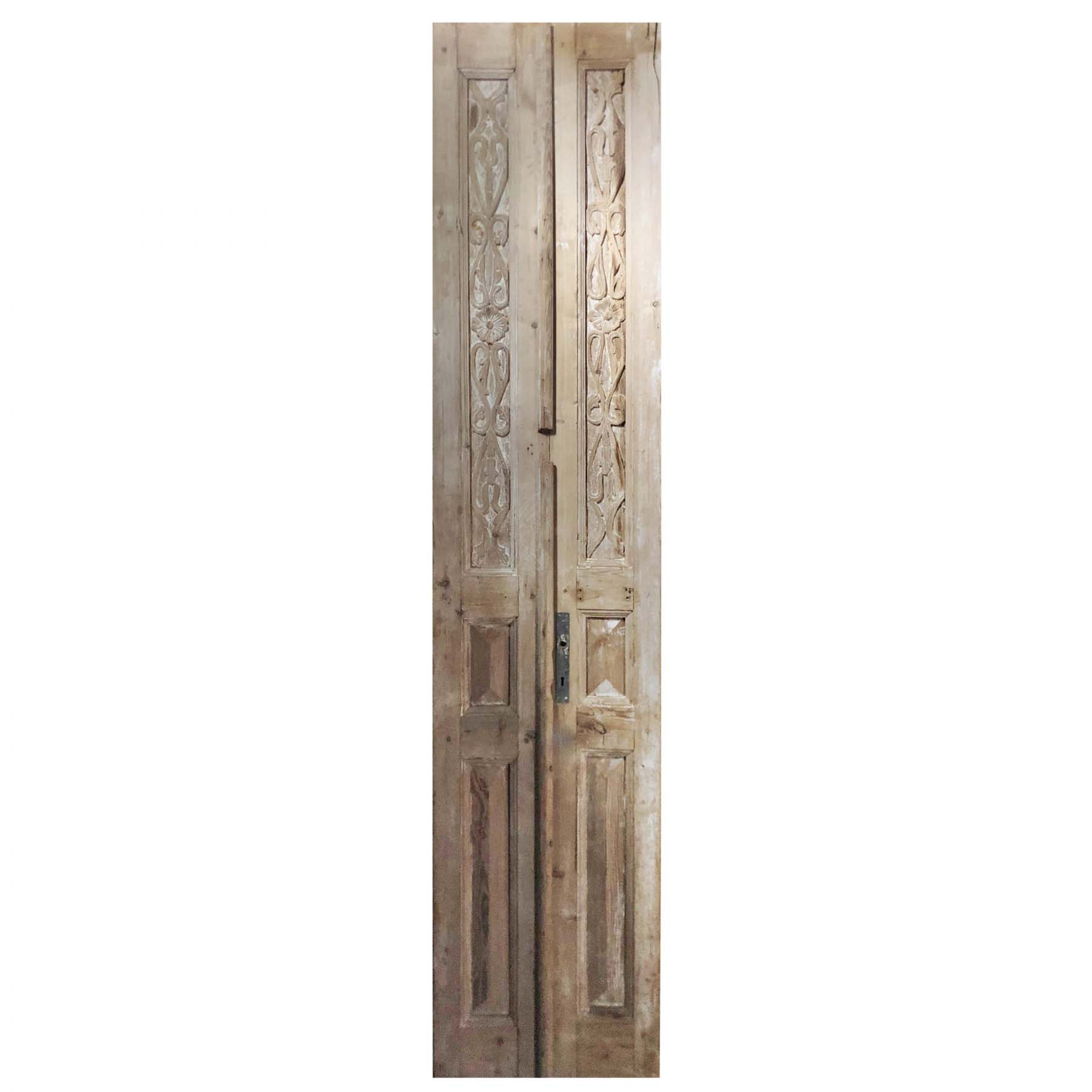 SOLD Pair of Antique 21” Carved French Doors-0