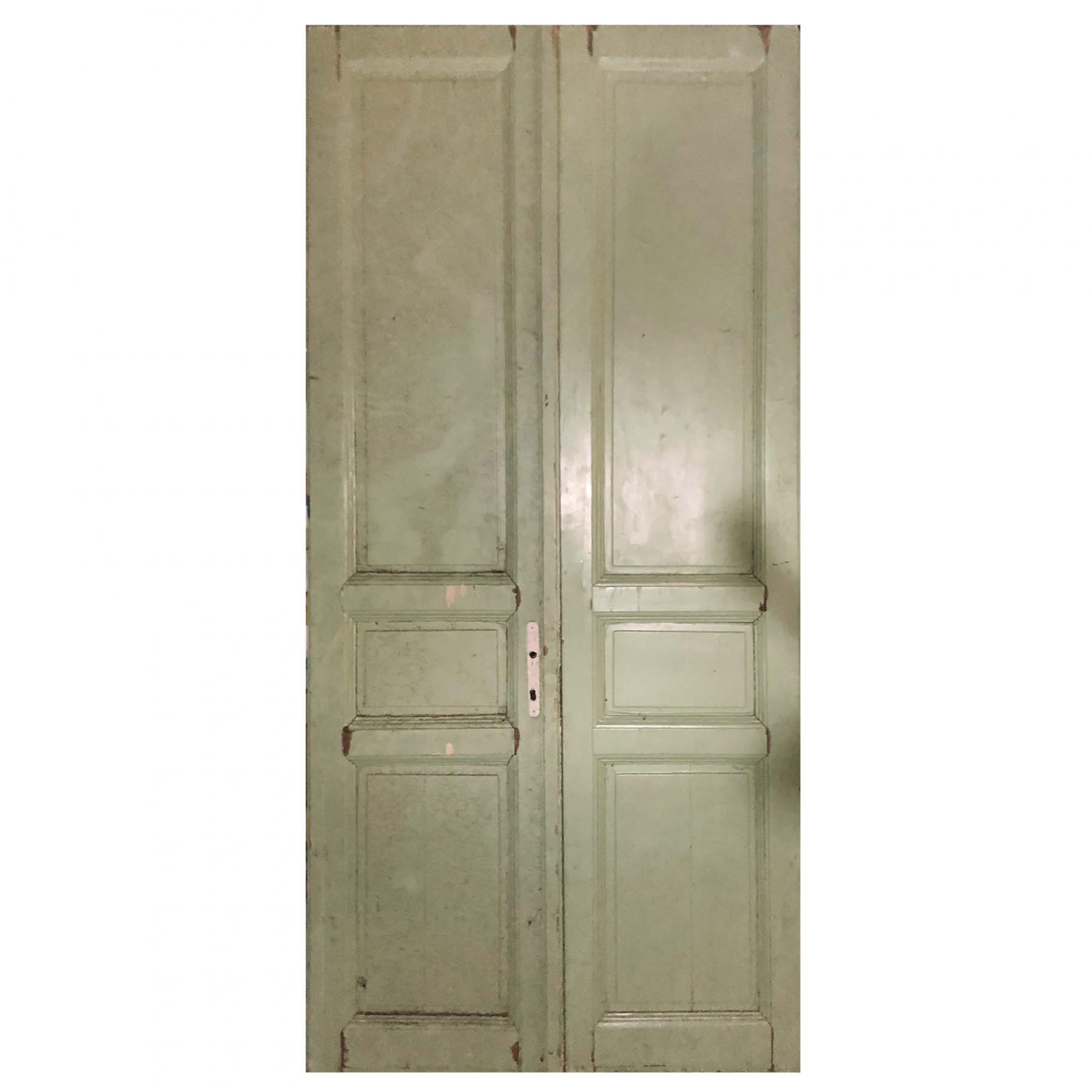 Salvaged 50” Pair of Antique Doors-0