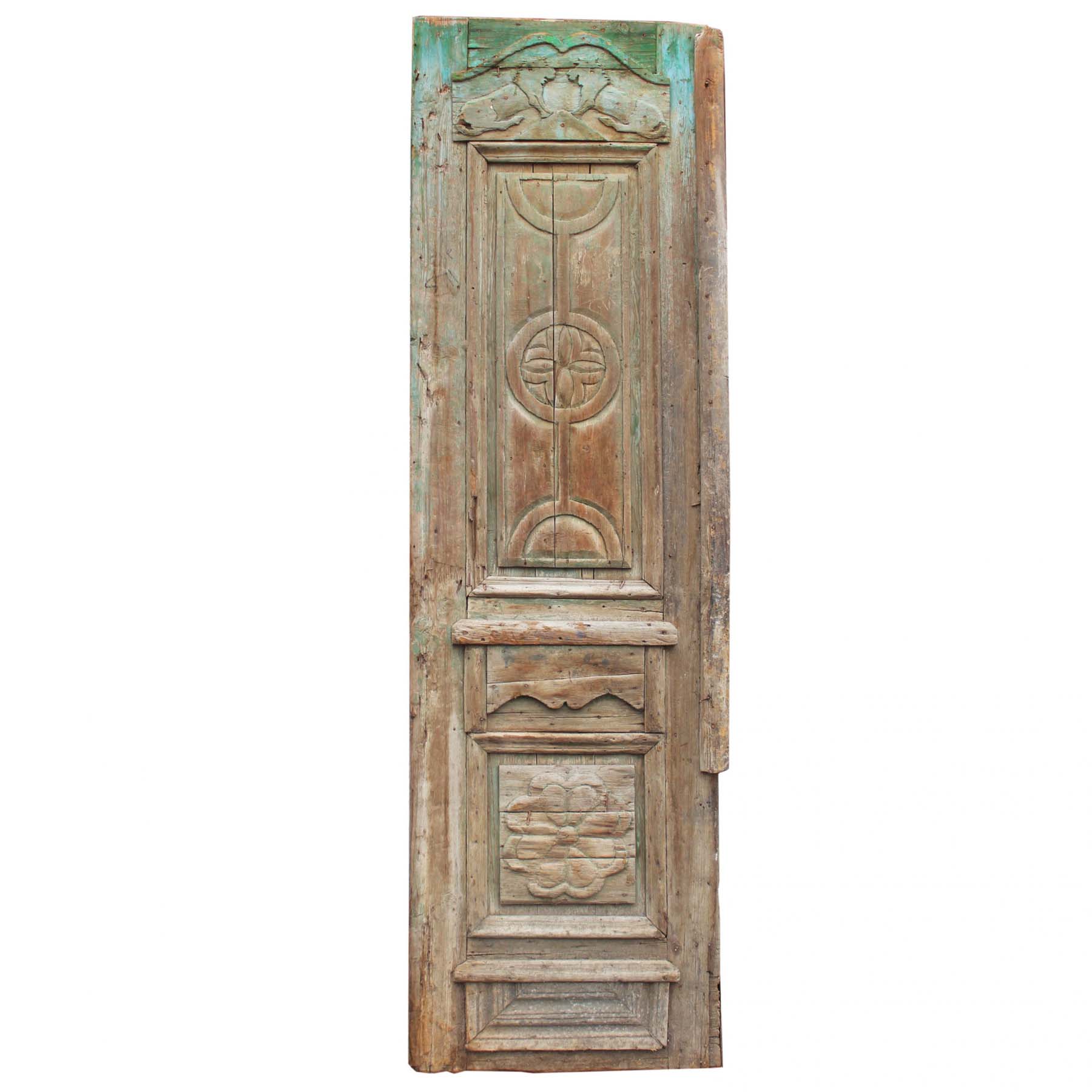 SOLD Antique 28” Door with Carved Lions-0