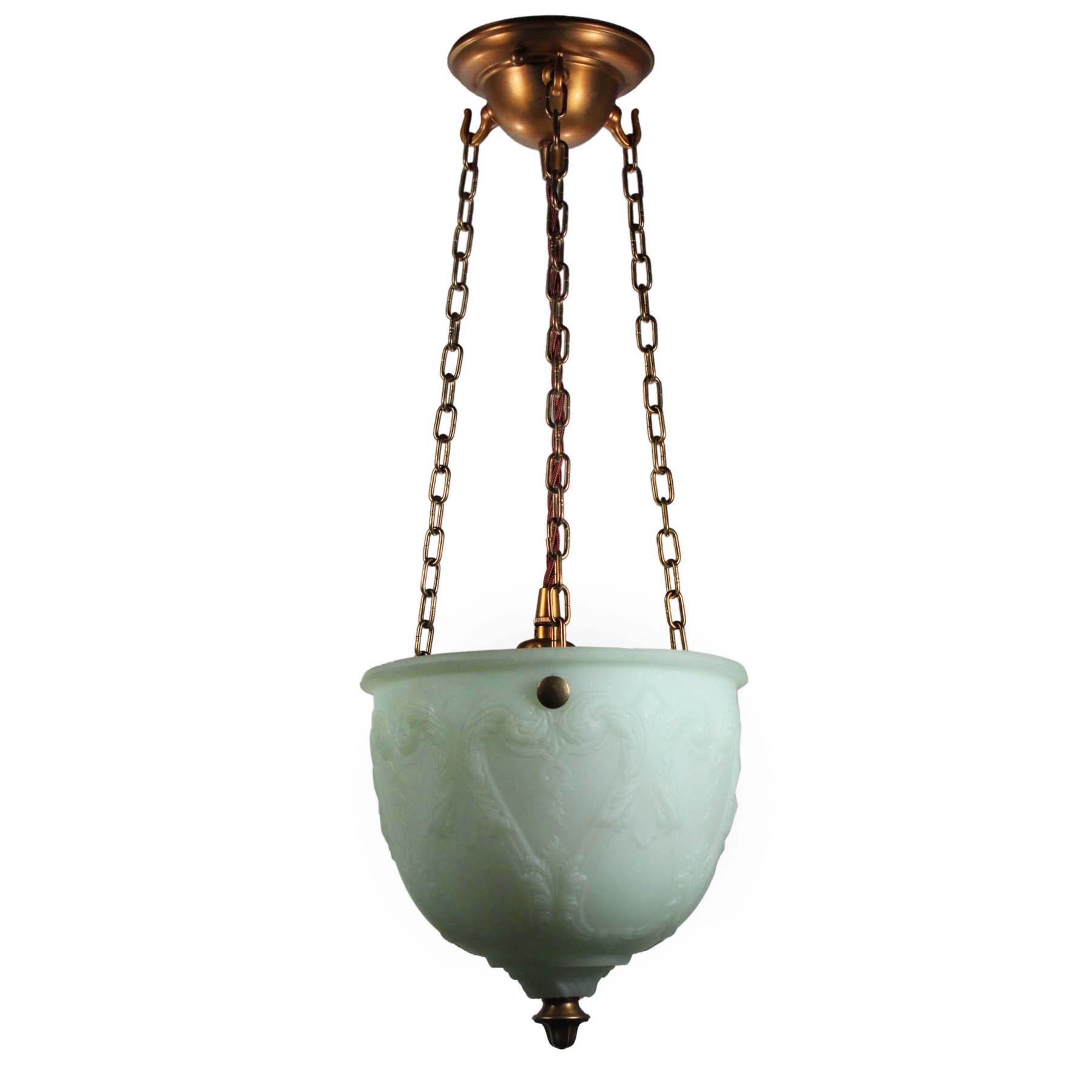 SOLD Antique Neoclassical Inverted Dome Chandelier, Early 1900’s-70112