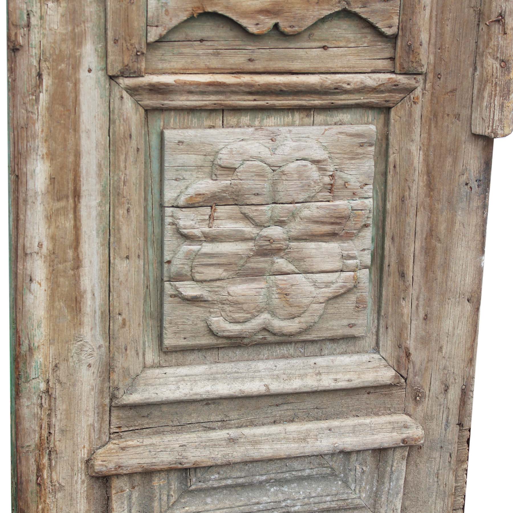 SOLD Antique 28” Door with Carved Lions-70215