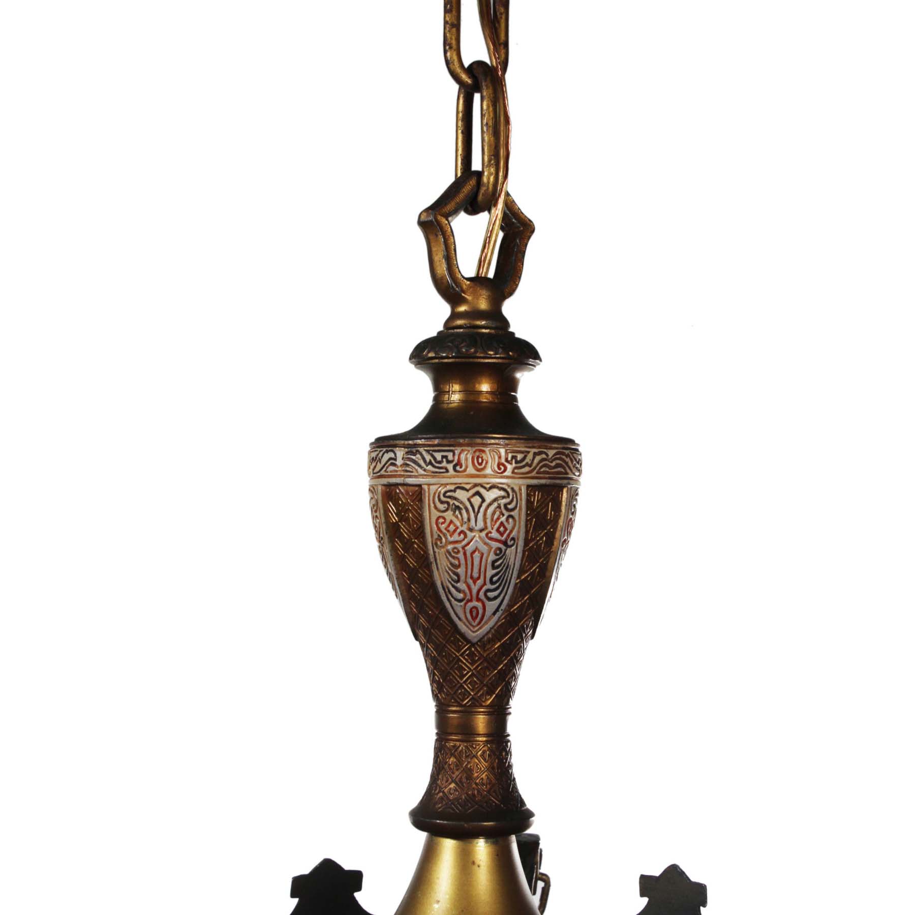 SOLD Antique Spanish Revival Chandelier, Empire Lighting-69983