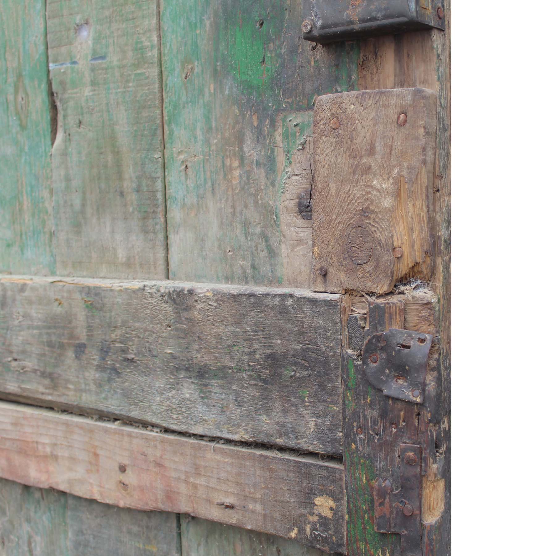 SOLD Reclaimed 28” Figural Door with Carved Lions-70207