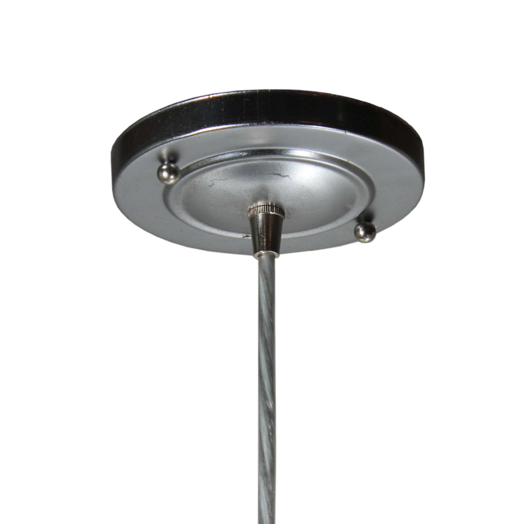 SOLD Substantial Mid-Century Modern Pendants with Ball Shades-70098