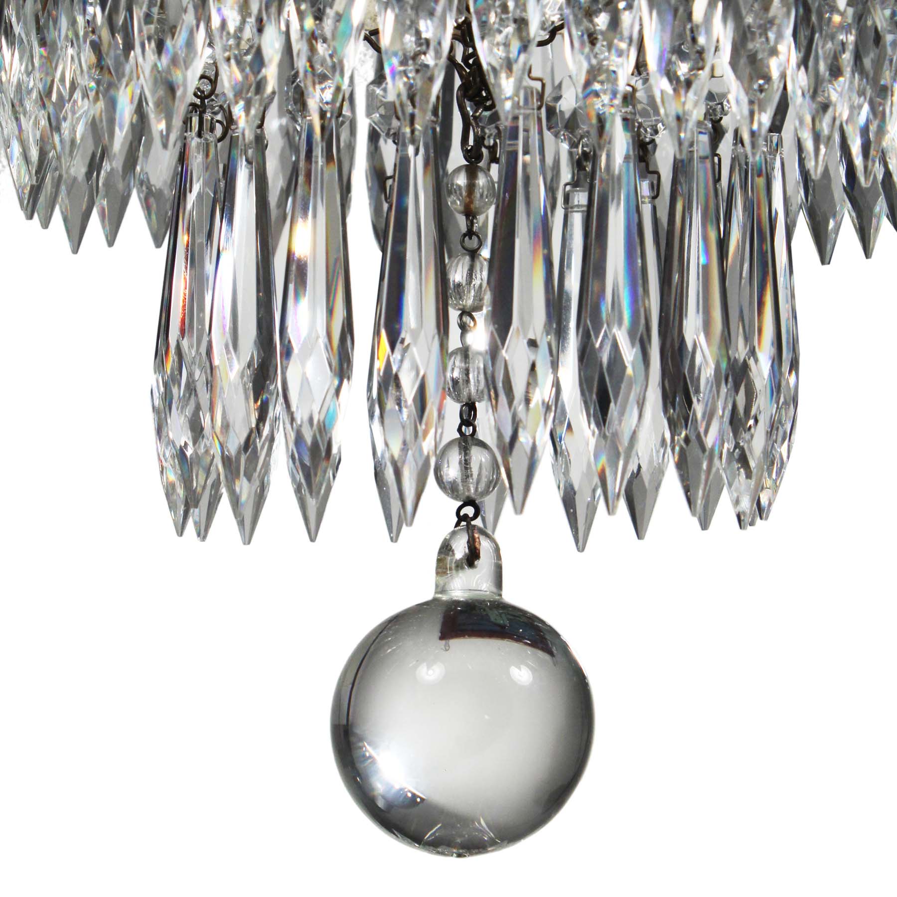 SOLD Antique Five Tier “Wedding Cake” Chandelier-70148