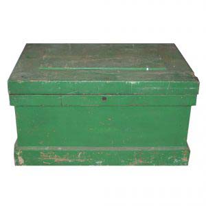 Salvaged Antique Wood Trunk