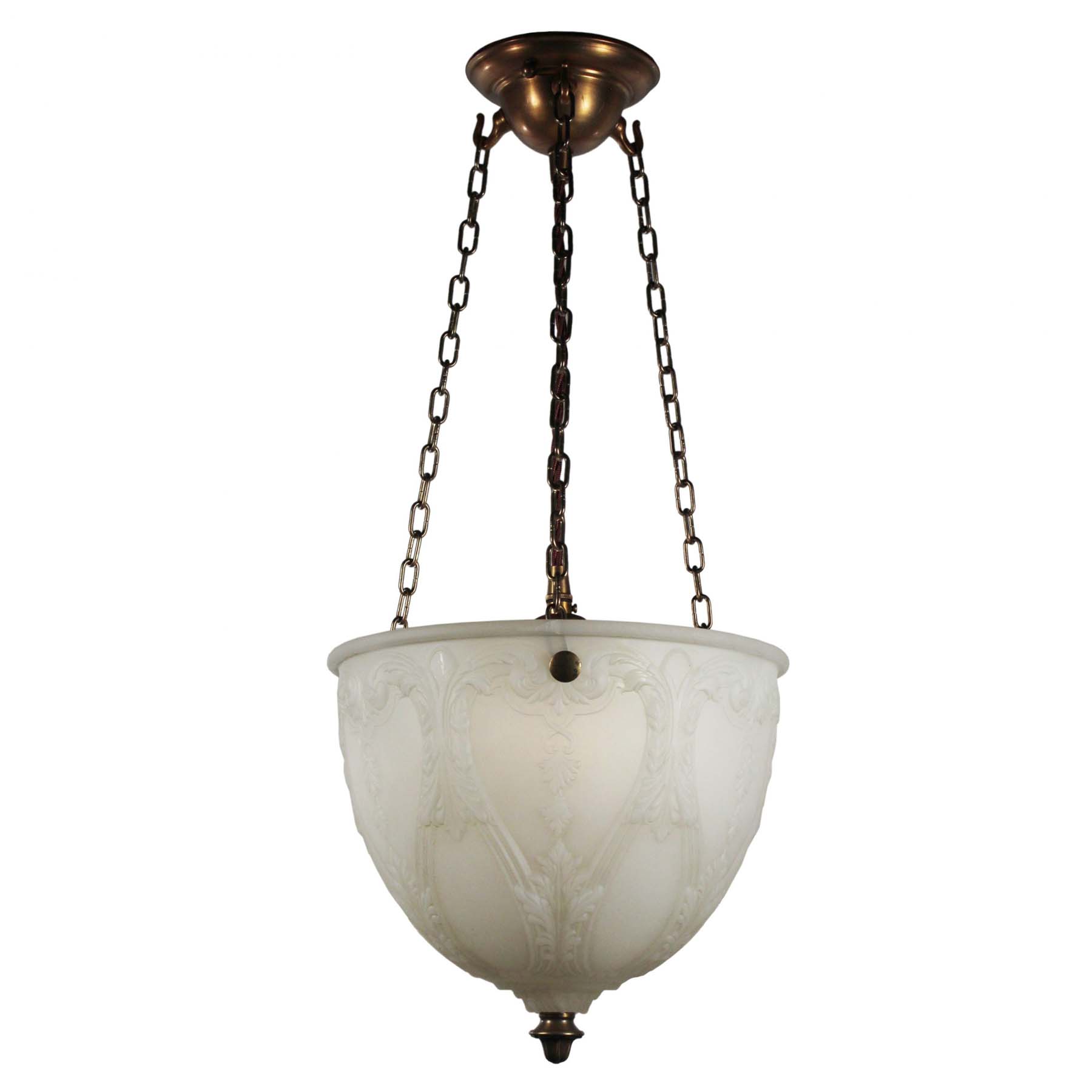 Antique Inverted Dome Chandelier, Early 1900’s-0