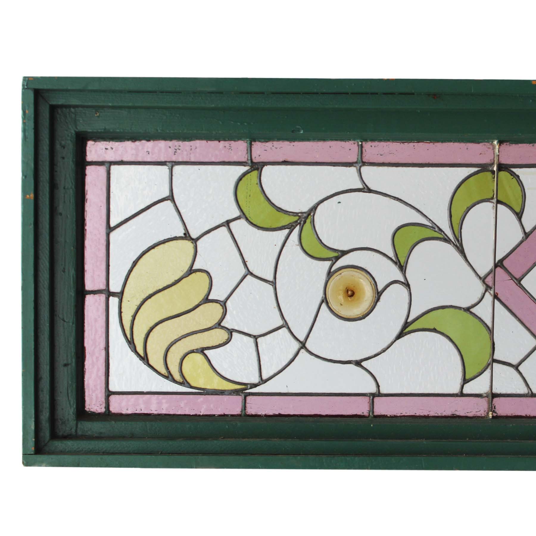 SOLD Antique American Stained Glass Window, Early 1900s-70259