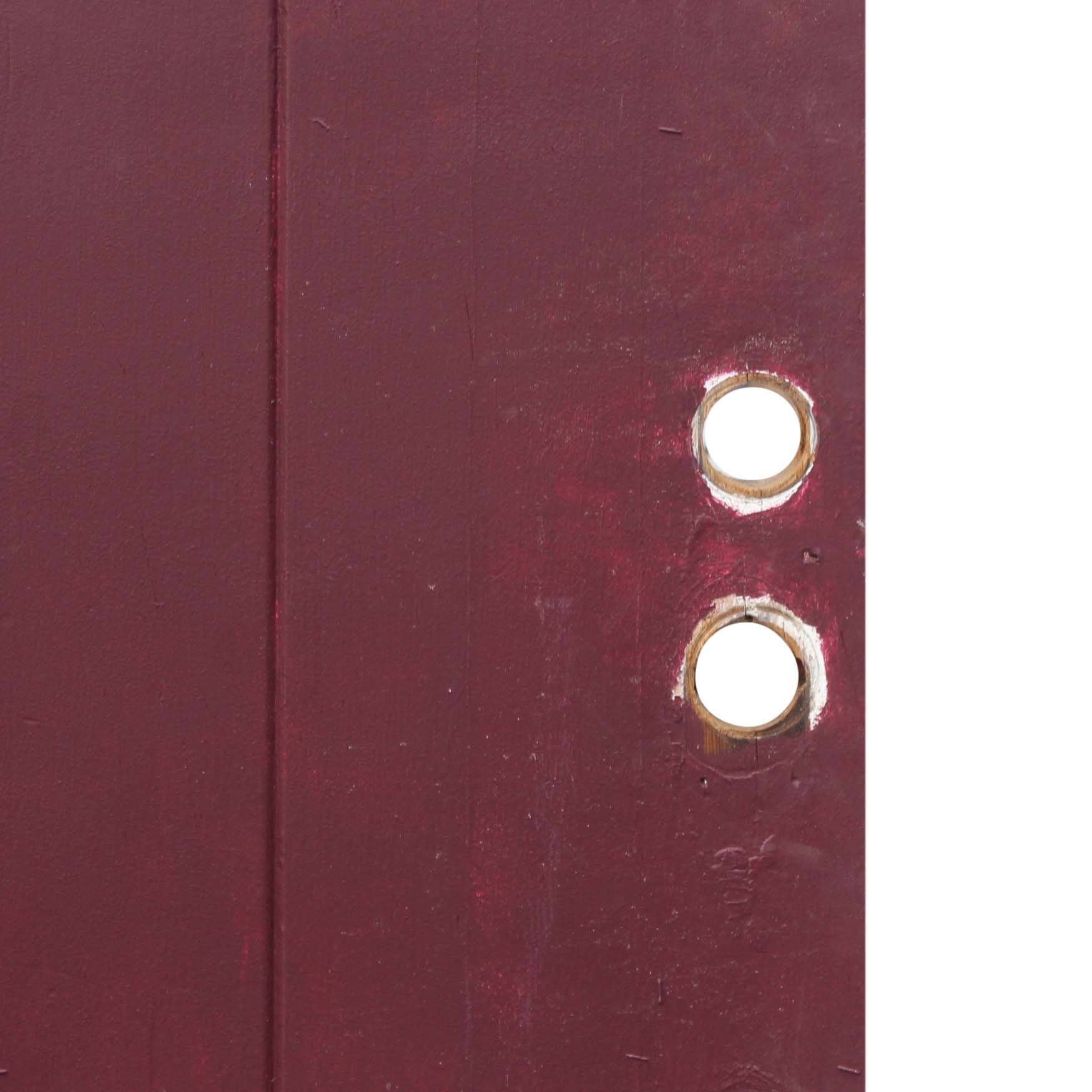 SOLD Reclaimed 36” Plank Door with Stained Glass Speakeasy-70241