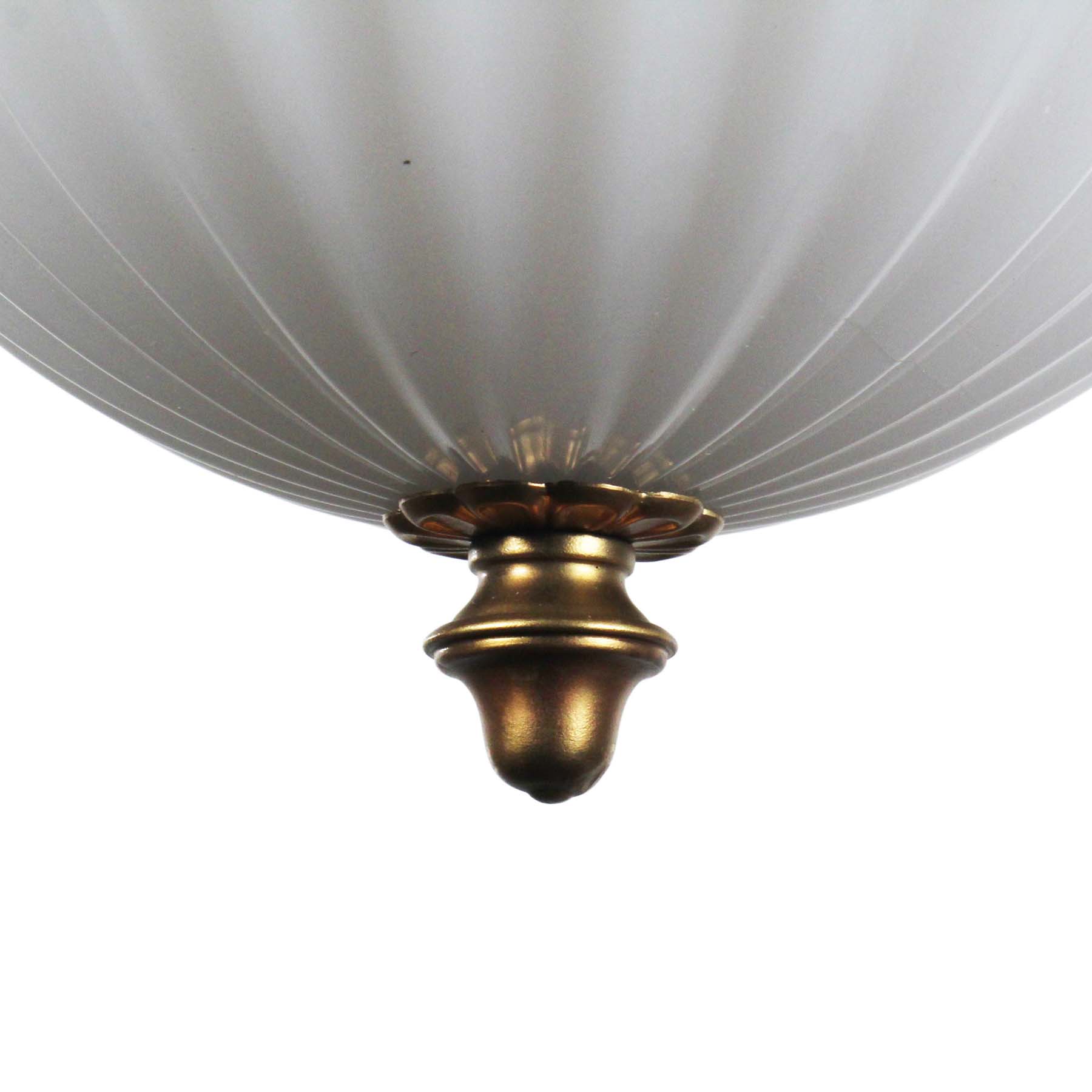 Antique Neoclassical Inverted Dome Light, Luminous Unit Co.-70403