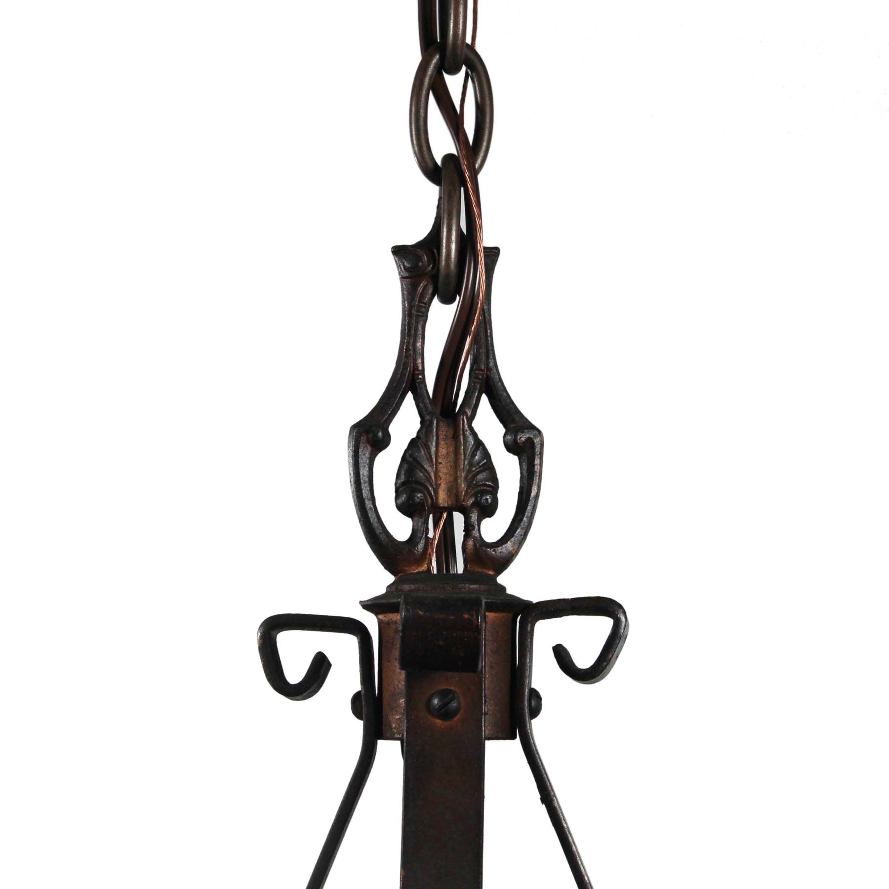 SOLD Iron Two Light Chandelier, Antique Lighting-70408
