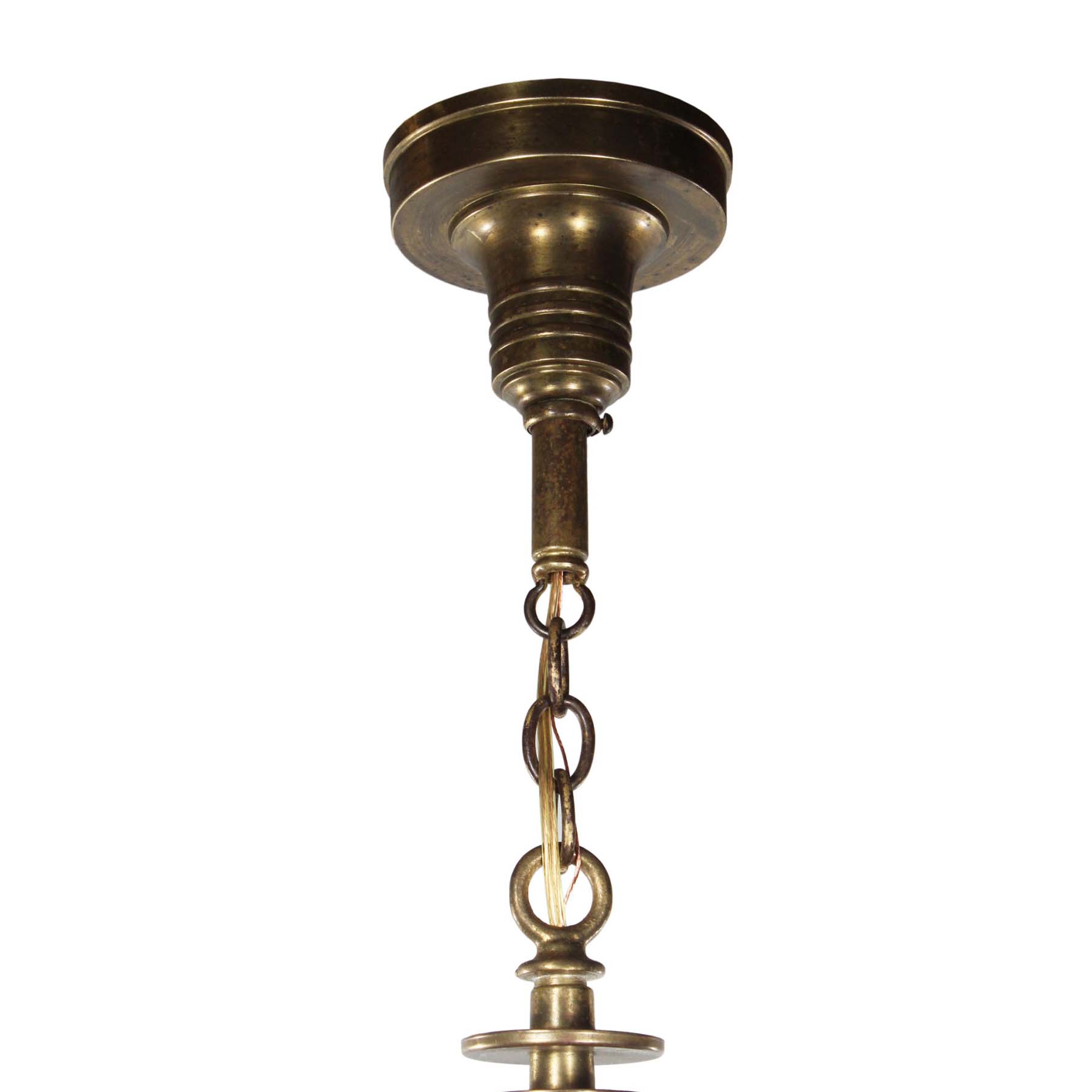 Antique Brass Art Deco Chandelier-70387
