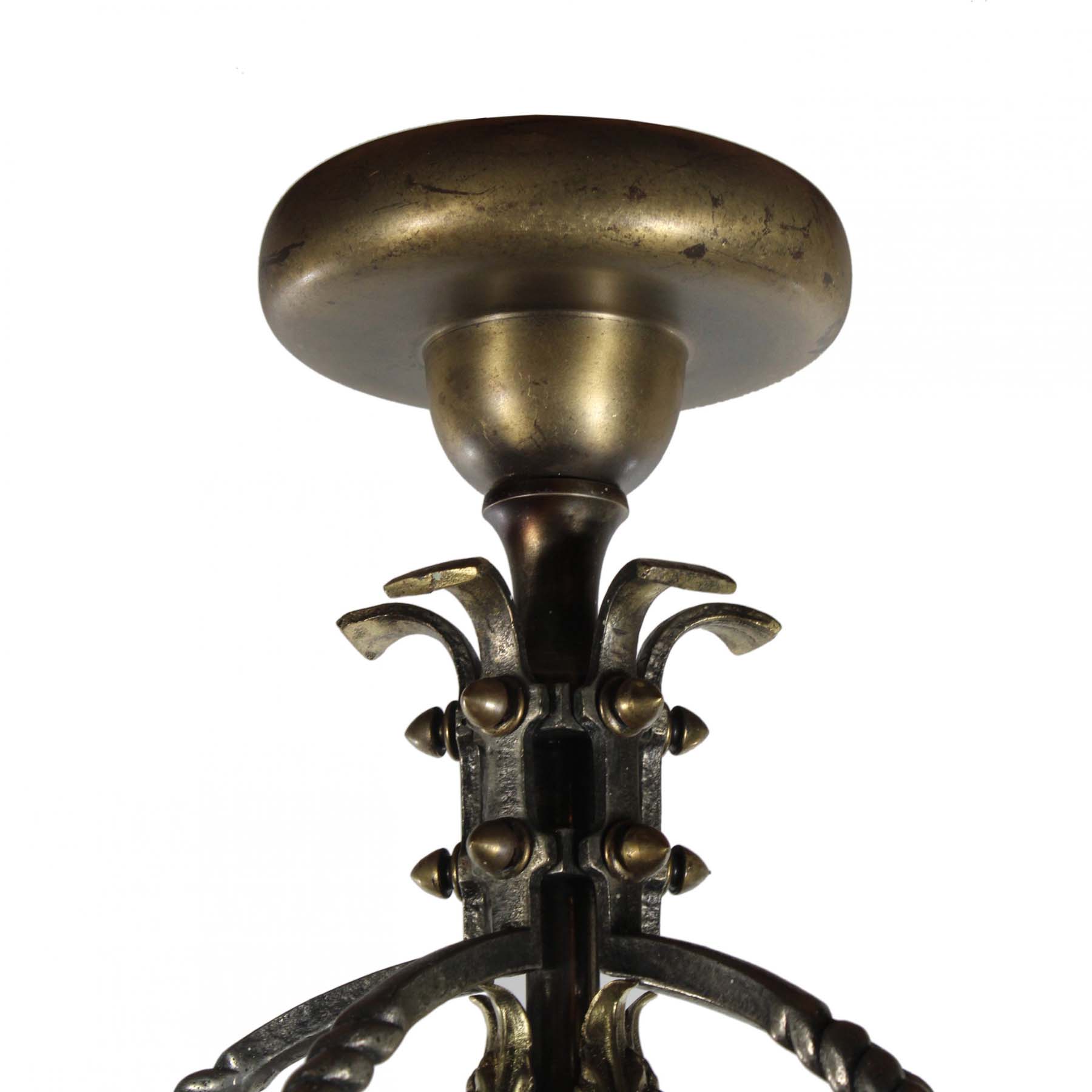 SOLD Antique Figural Semi-Flush Mount Chandelier, c.1920-70399