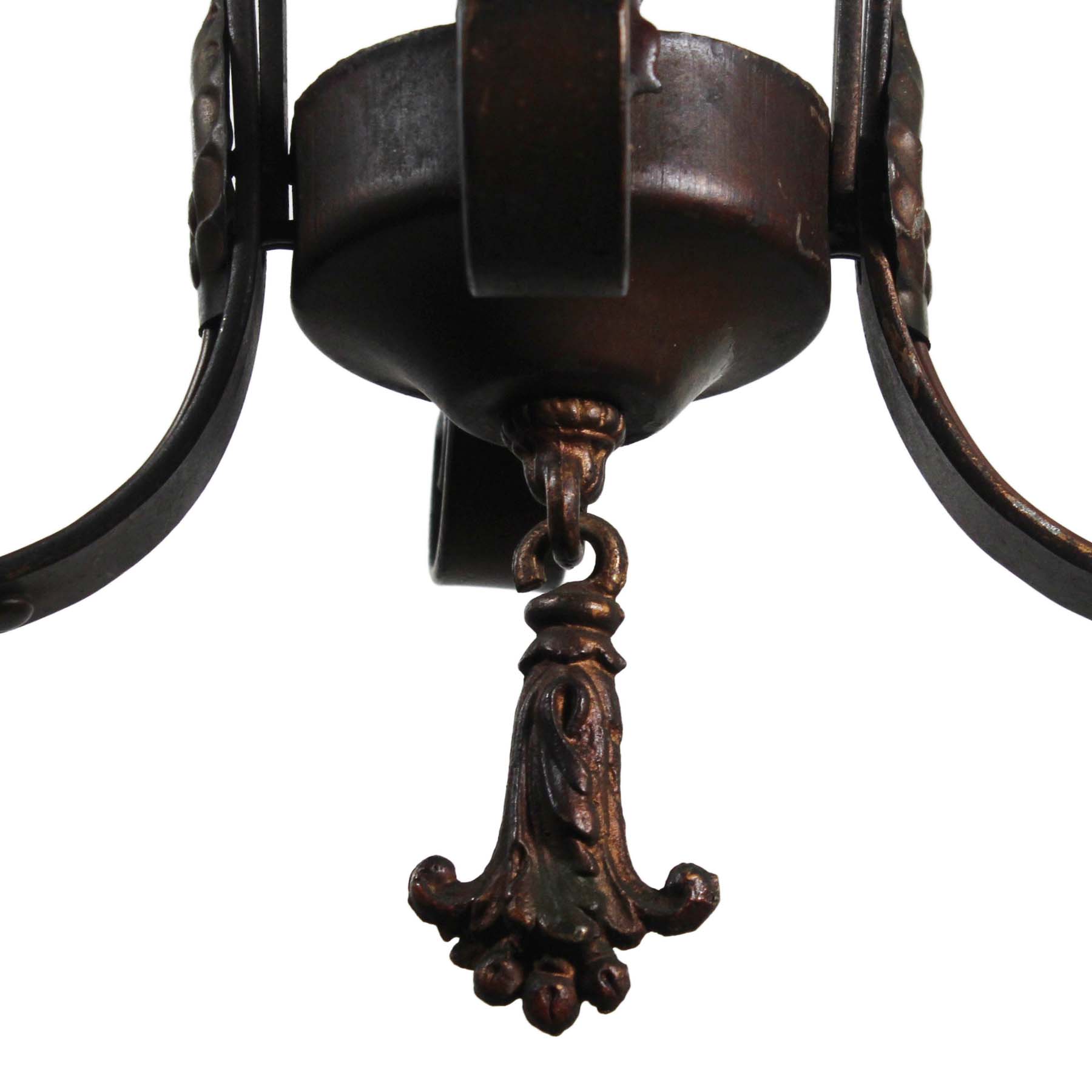 SOLD Iron Two Light Chandelier, Antique Lighting-70412