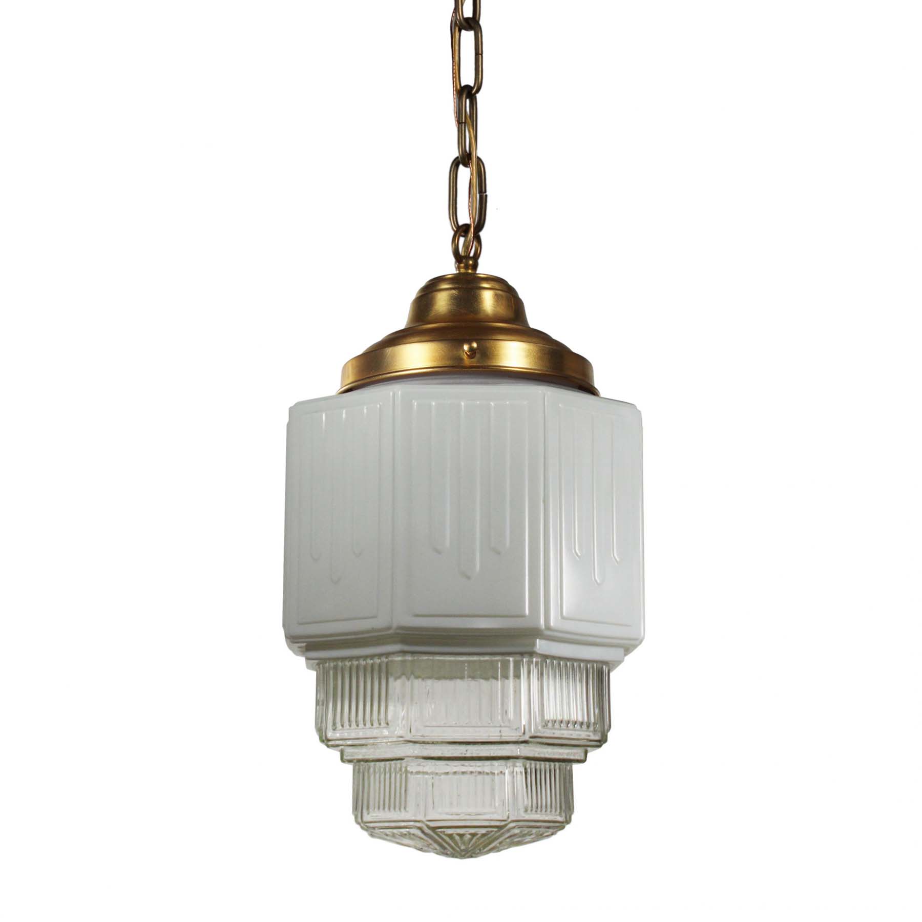 Antique Art Deco Skyscraper Pendant Light-0