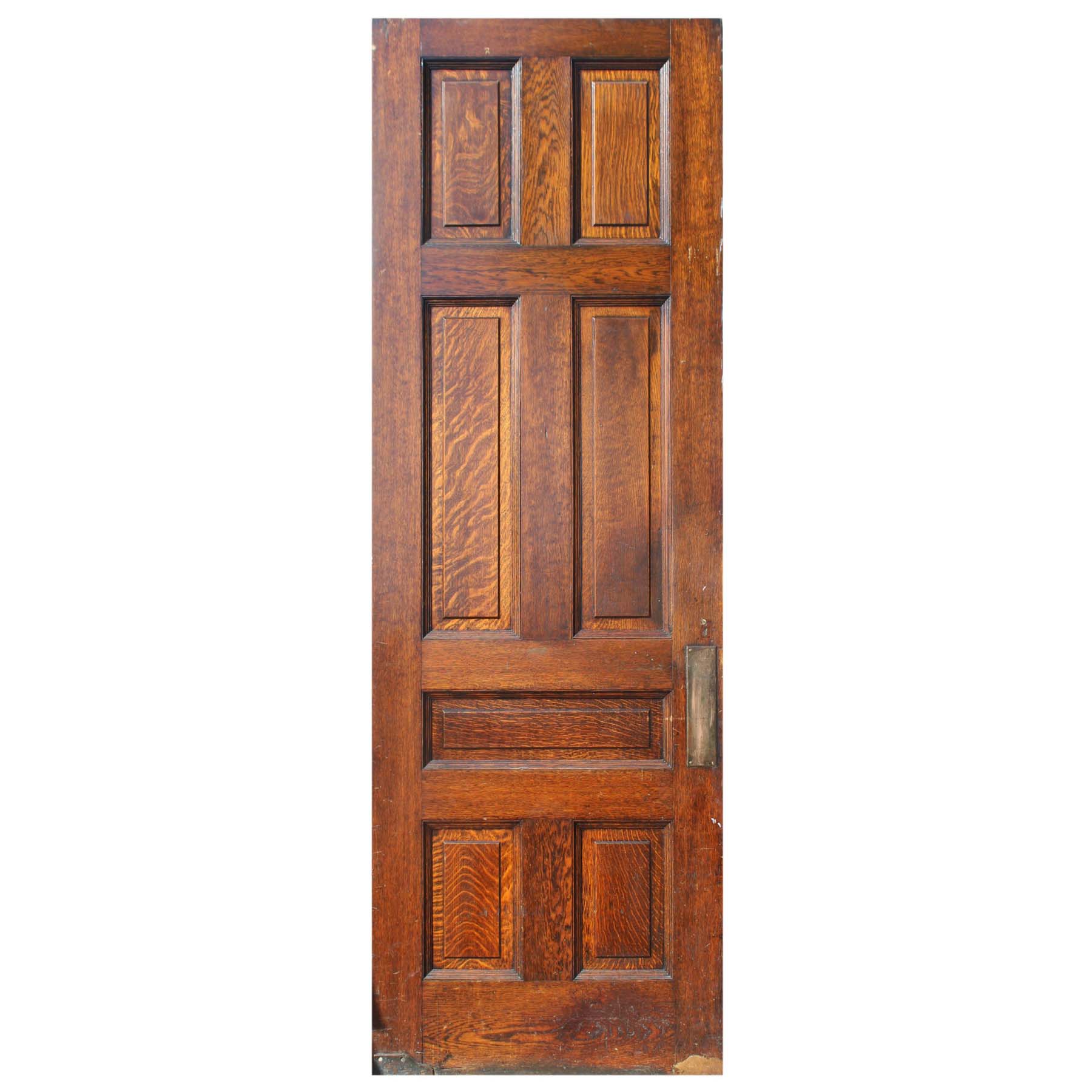 Antique 35” Oak Door, Manuel House c. 1910-0