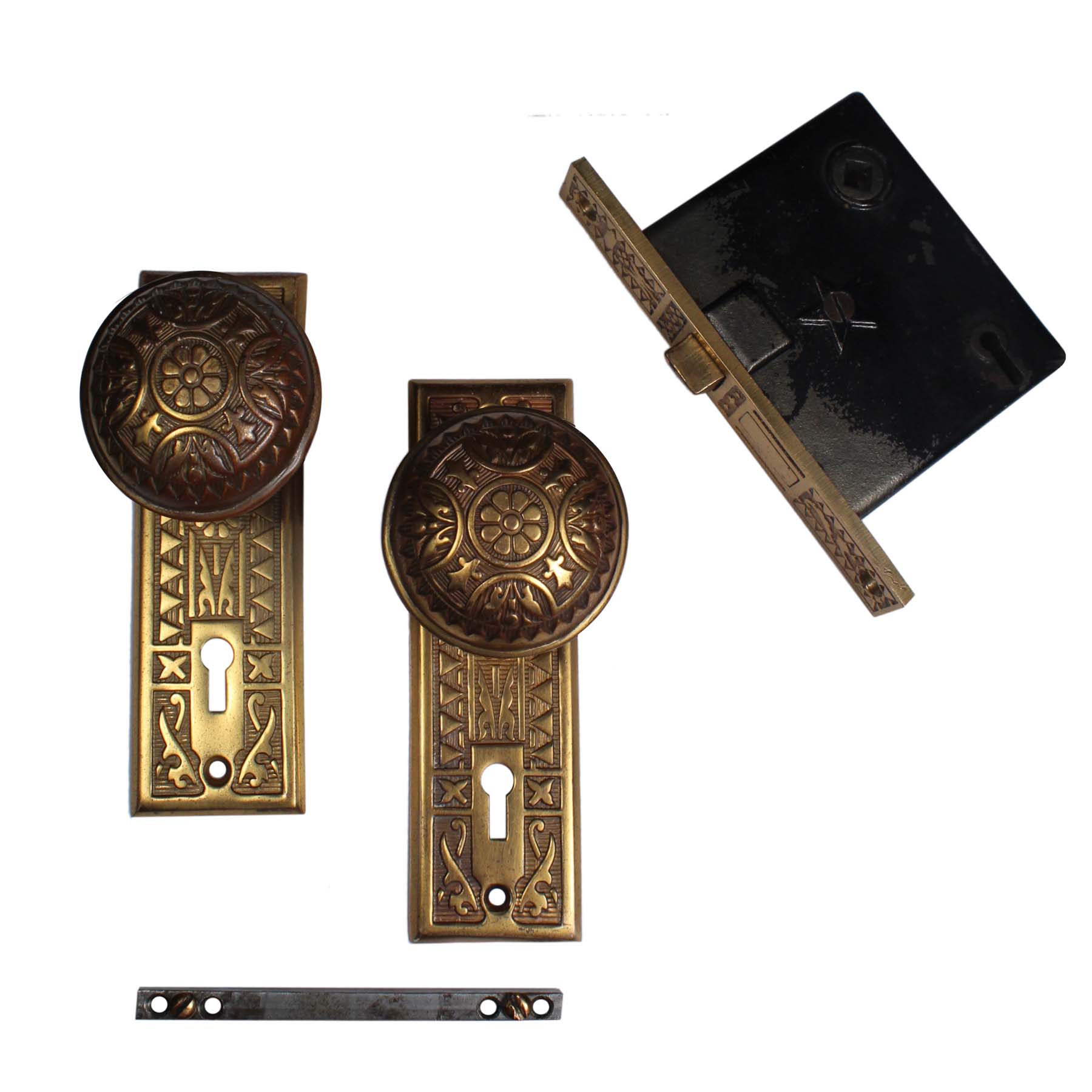 Antique Eastlake Brass Door Hardware Sets by Sargent-0