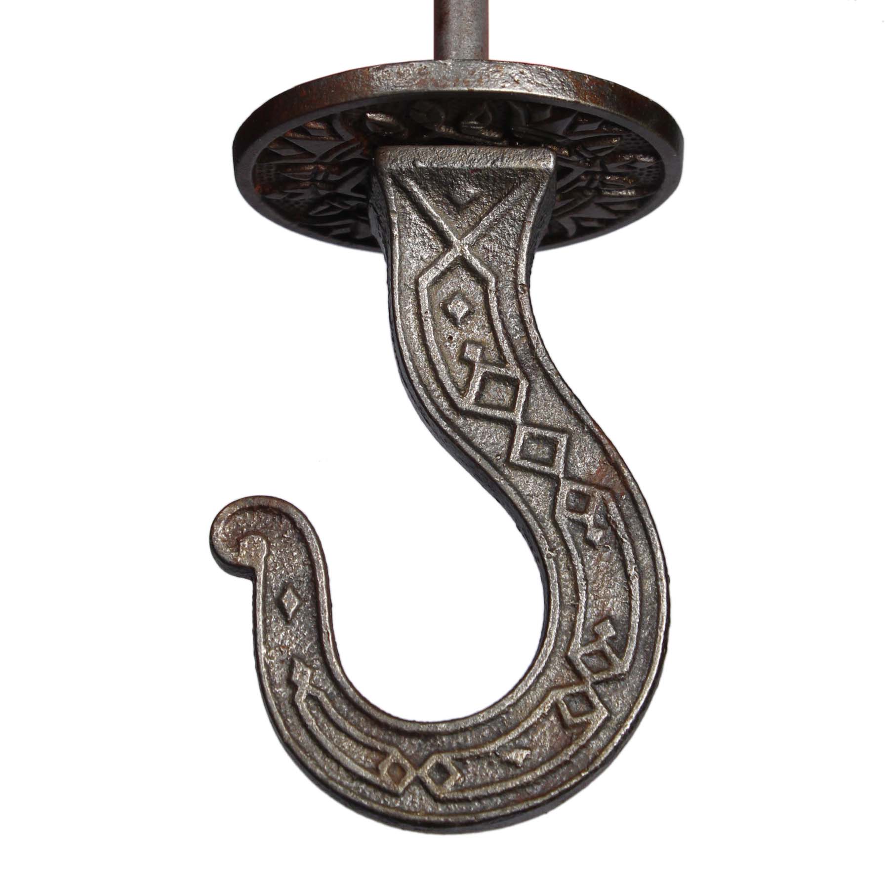 SOLD Antique Eastlake Cast Iron Ceiling Hook, c. 1880’s-70624