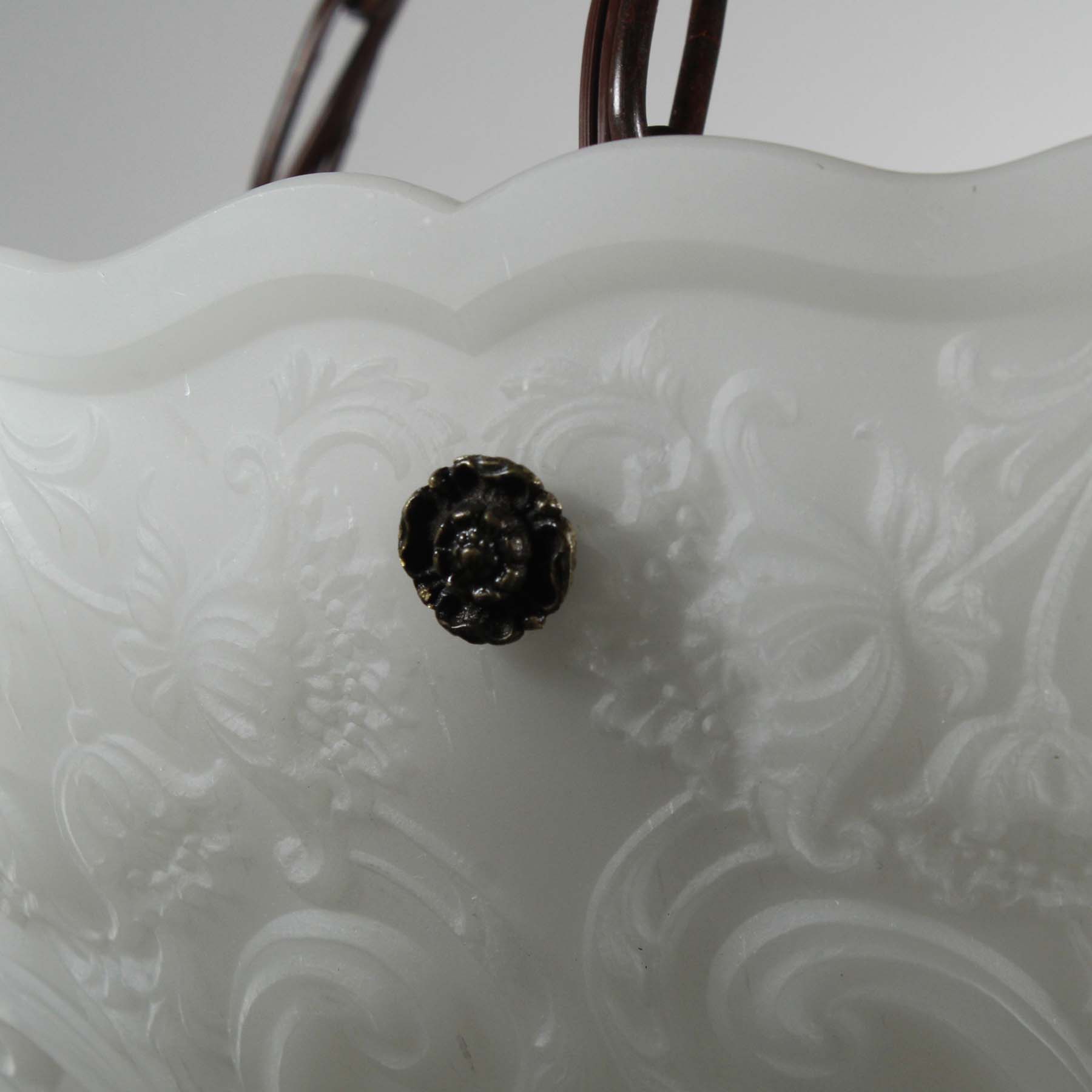 SOLD Large Antique Neoclassical Inverted Dome Chandelier, c. 1915-70652