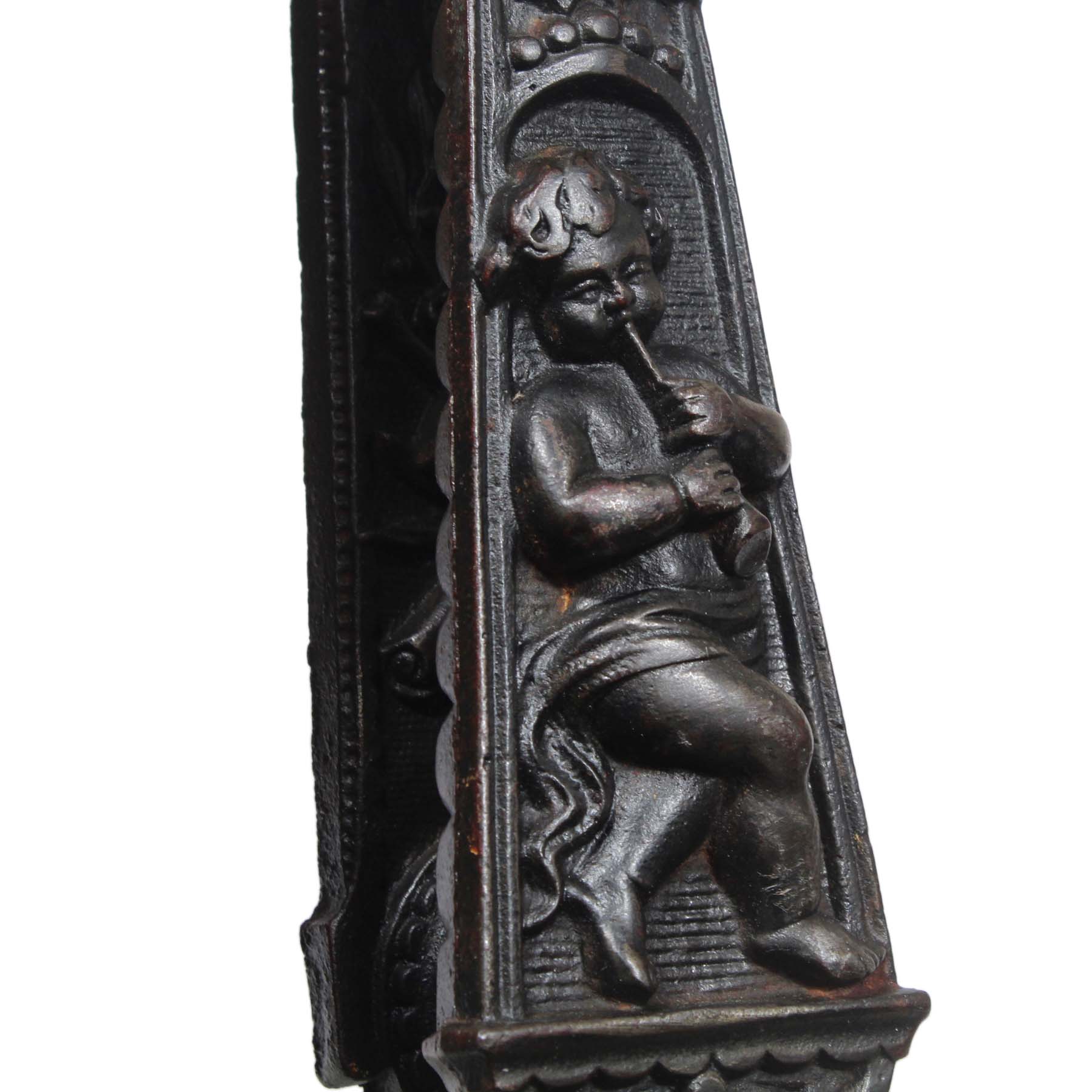 SOLD Antique Cast Iron Figural Door Knocker by A. Kenrick & Sons-70474
