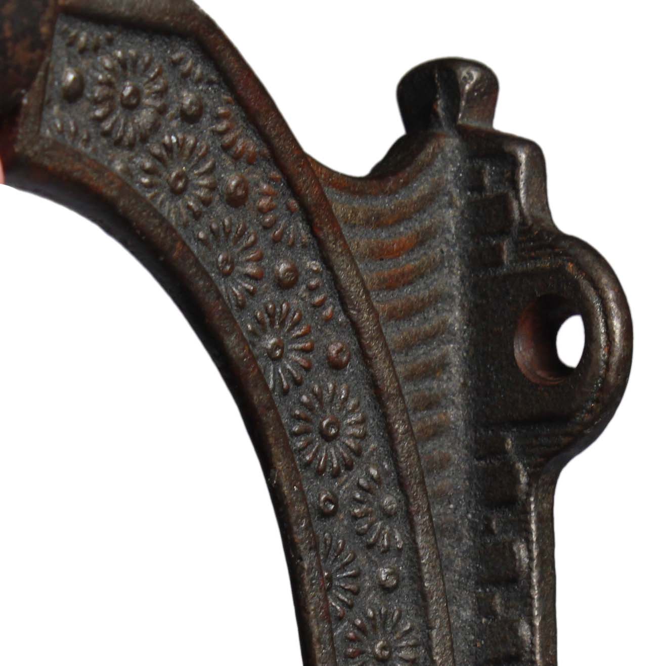 Eastlake Cast Iron Handrail Bracket, Antique Hardware-70642