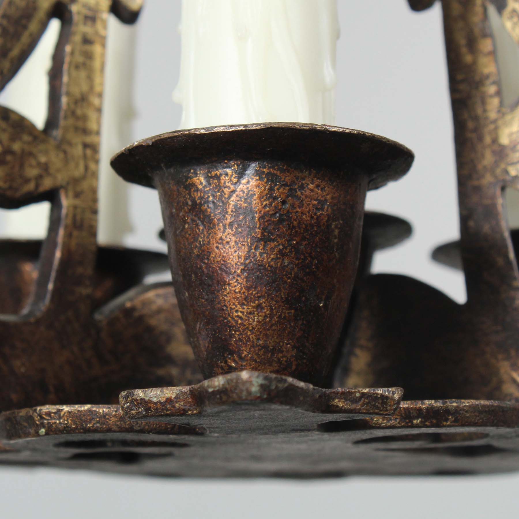 SOLD Antique Tudor Pendant Light, Early 1900s-70700