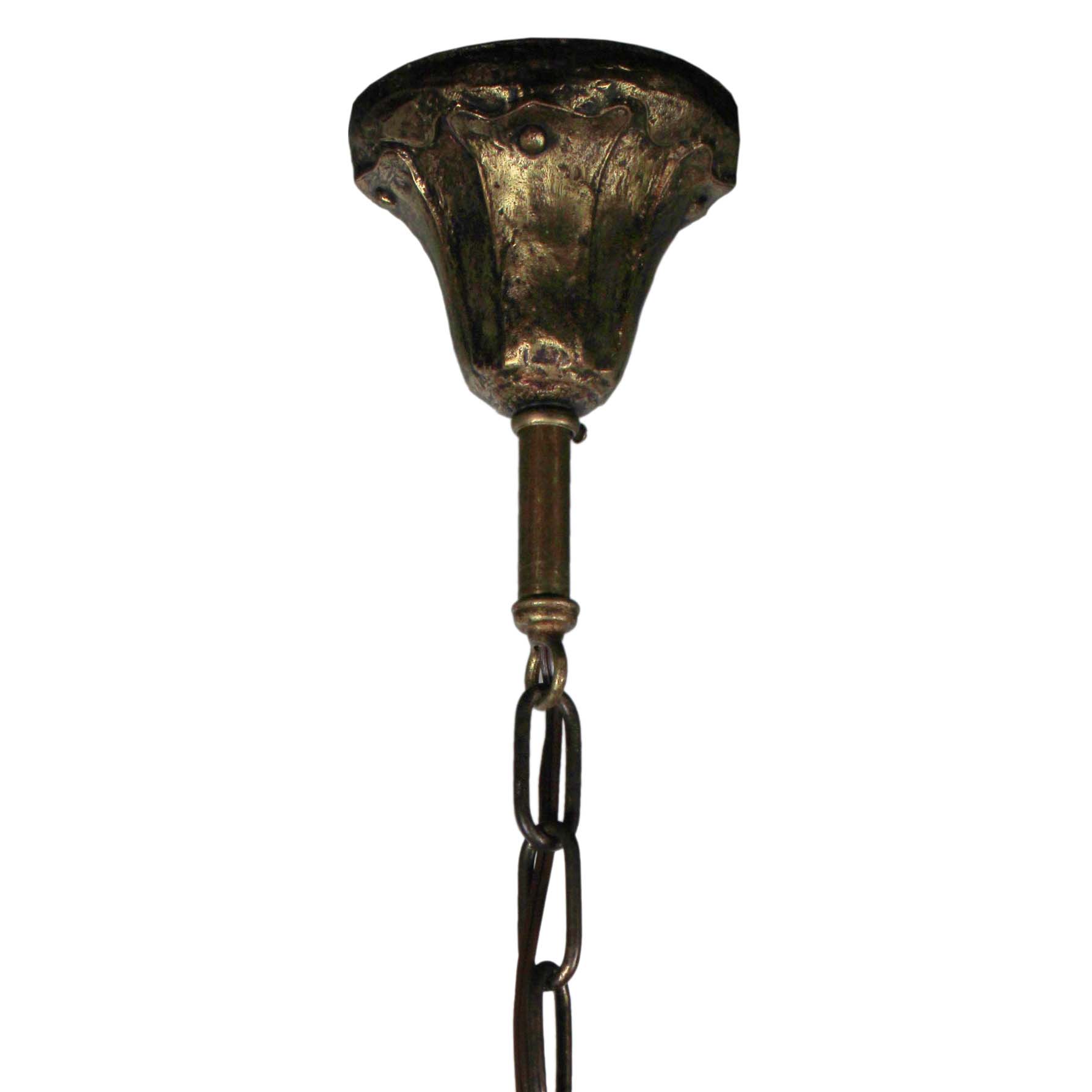 SOLD Antique Tudor Pendant Light, Early 1900s-70701