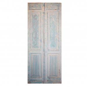 Antique Pair of 39” Carved French Doors-0
