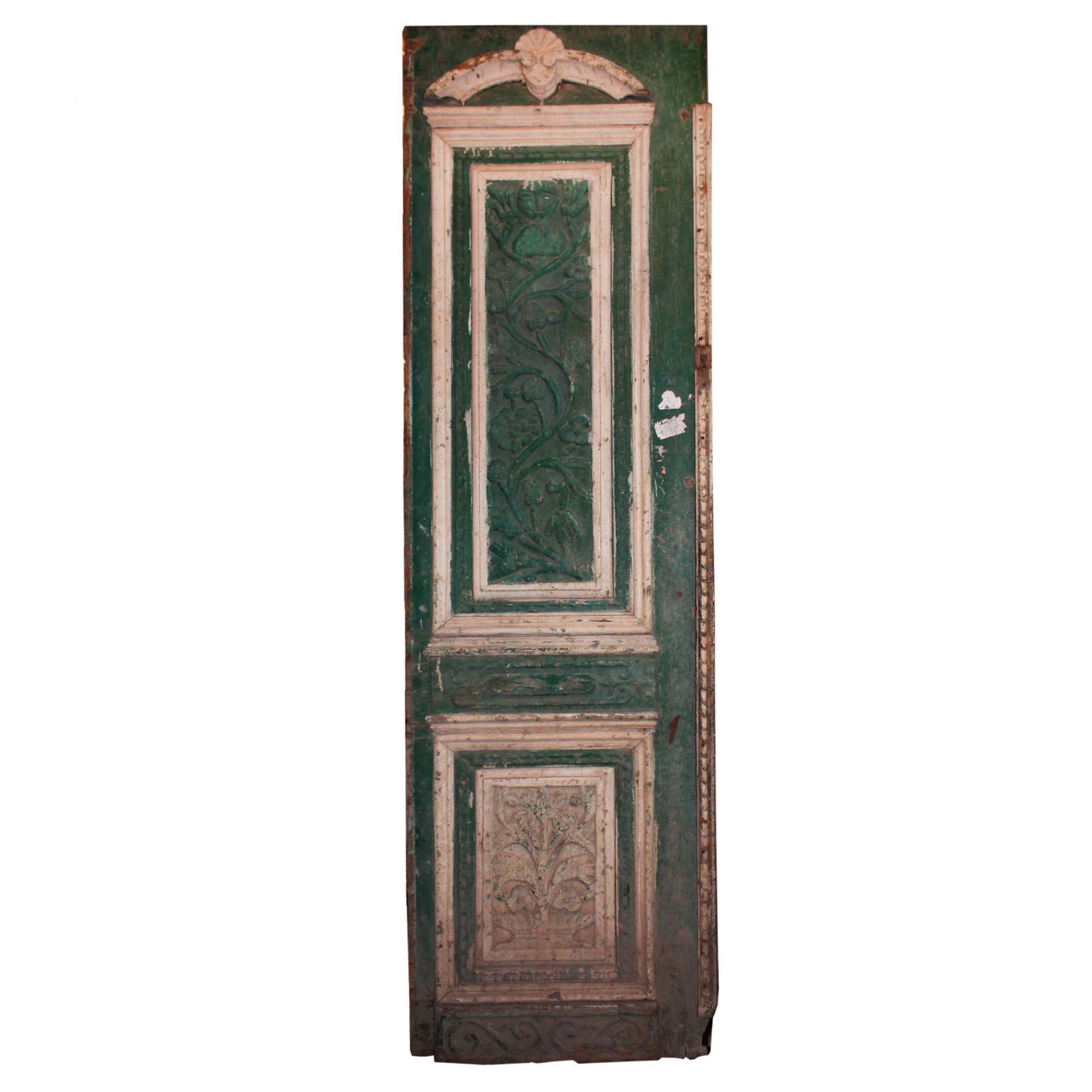 Salvaged 28” Door with Carved Details-0