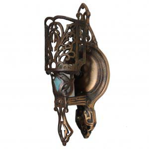 Antique Cast Bronze Sconce, c. 1920-0