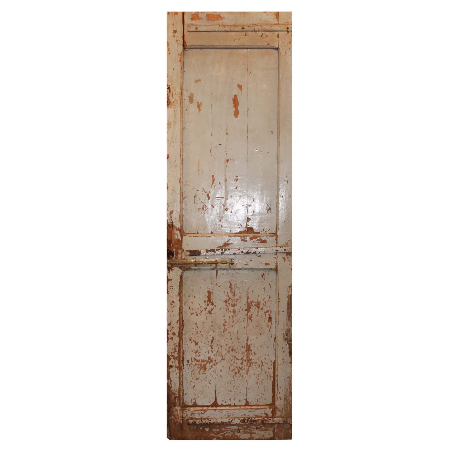SOLD Salvaged 27" French Colonial Door with Carved Panels-71005